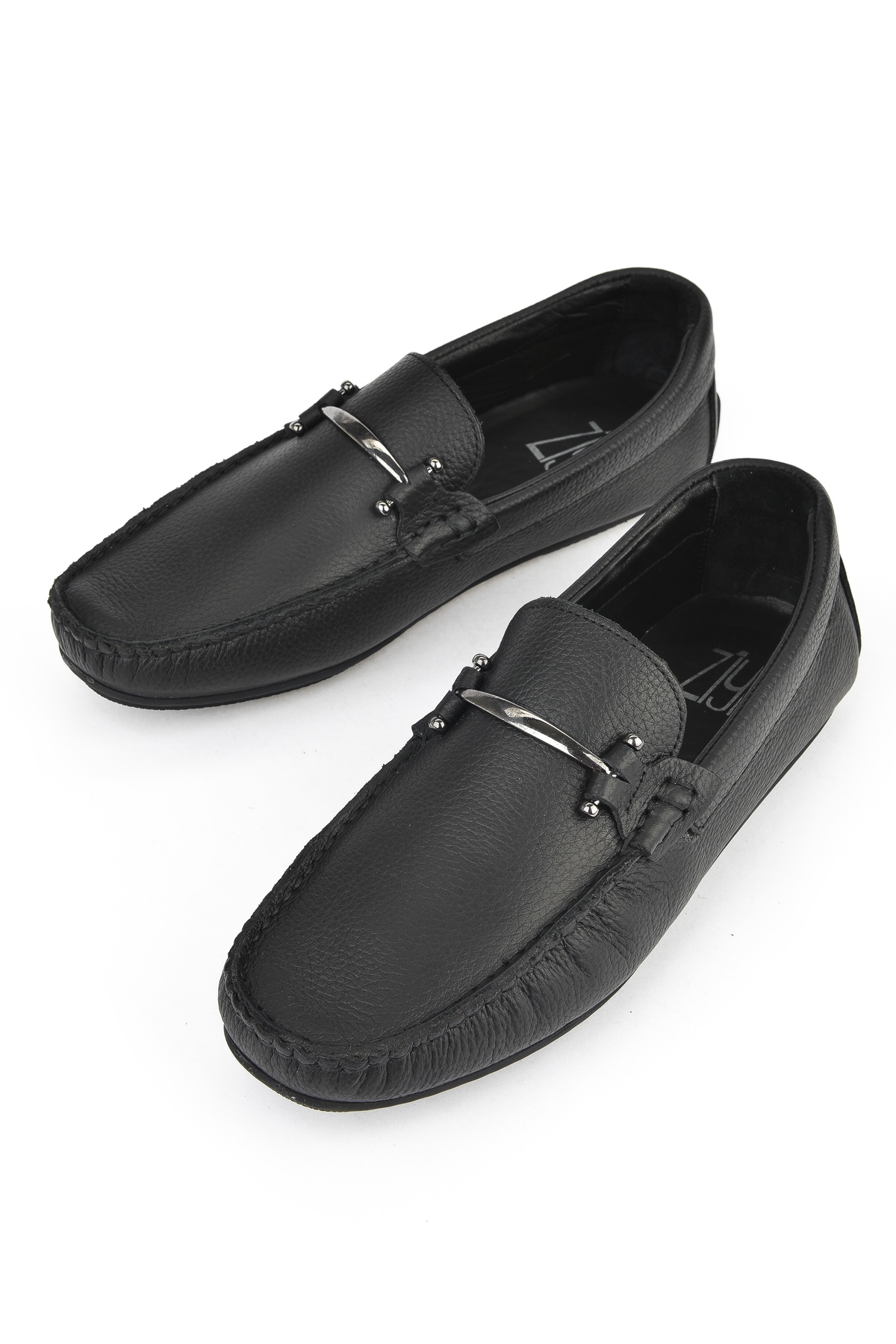 Erkek Hakiki Deri Ayakkabı 1511007ZB02 Siyah - Görsel 6