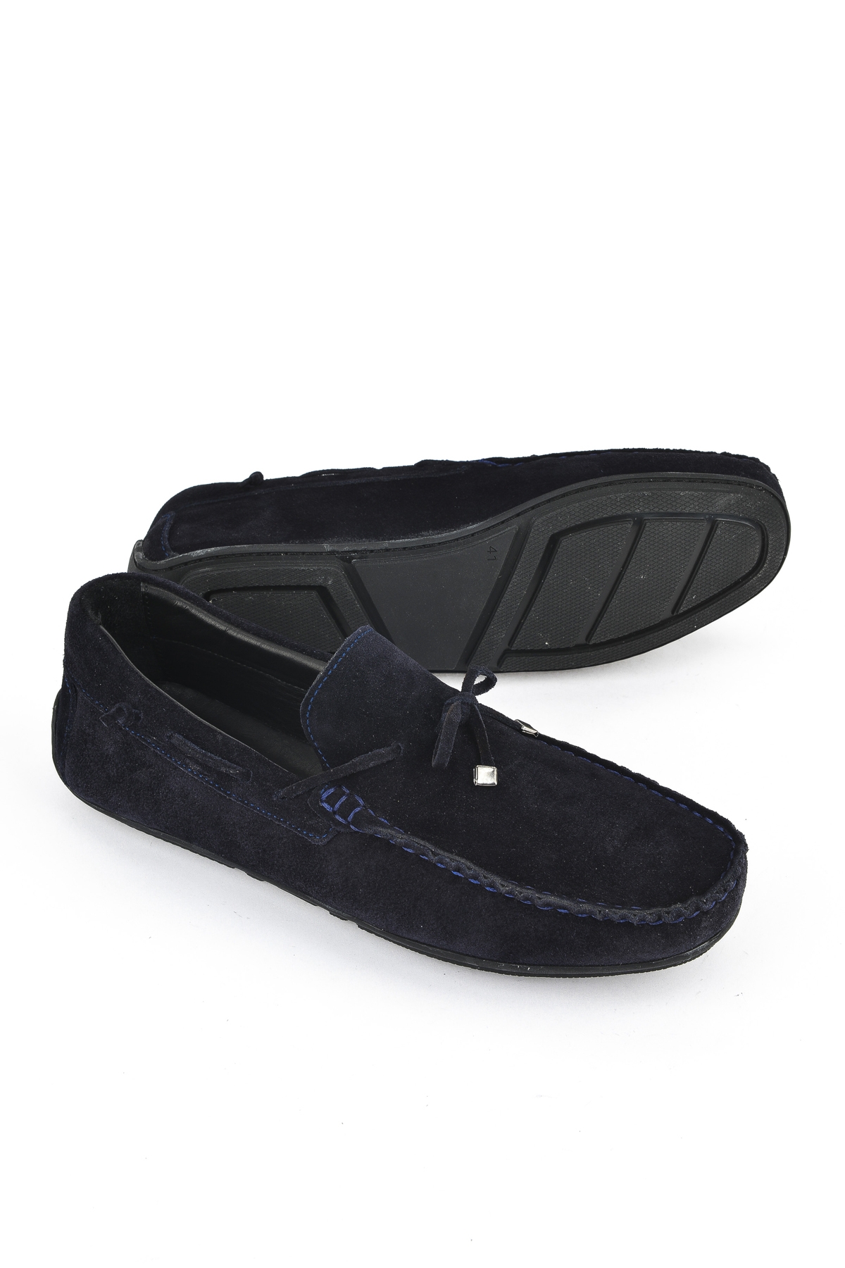 Erkek Hakiki Deri Ayakkabı 1511007ZB012 Lacivert - Görsel 5