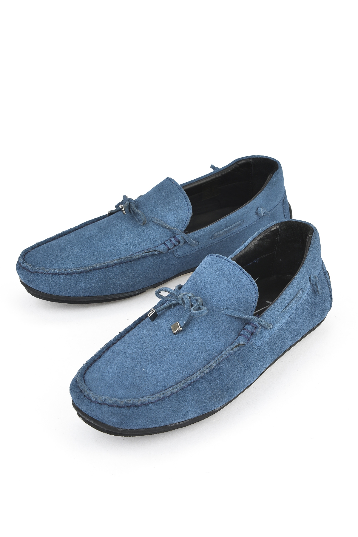 Erkek Hakiki Deri Ayakkabı 1511007ZB012 Mavi - Görsel 6