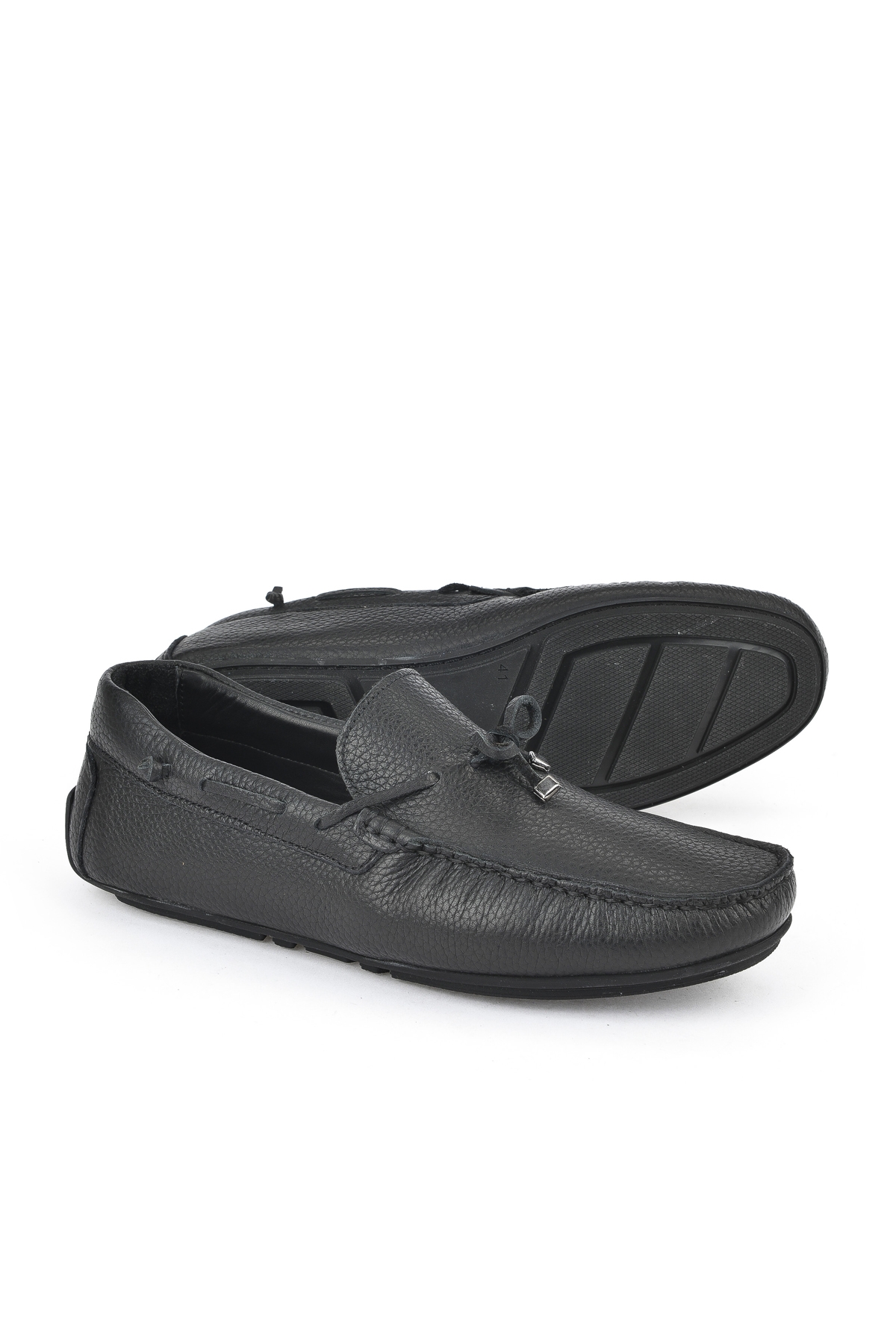 Erkek Hakiki Deri Ayakkabı 1511007ZB01 Siyah - Görsel 5