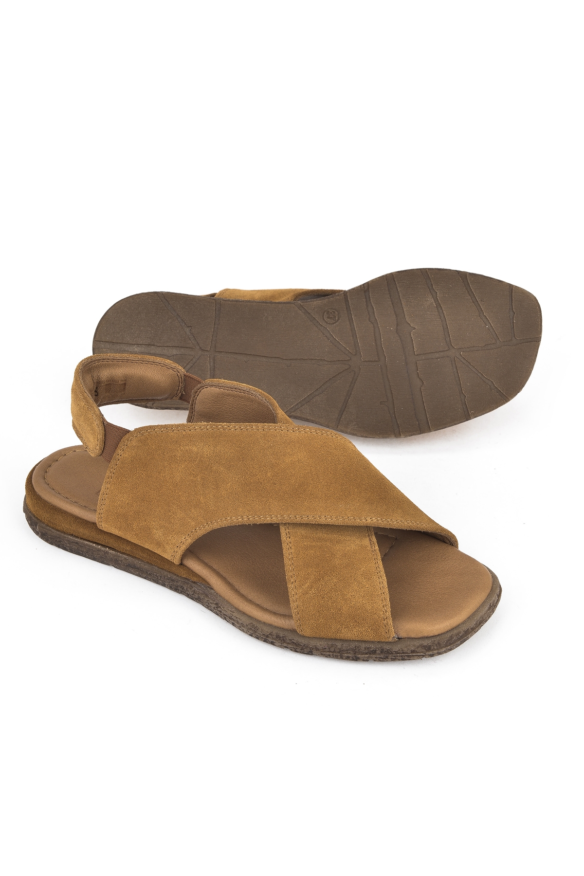 Kadın Hakiki Deri Sandalet 1511047Z706 Taba - Görsel 5