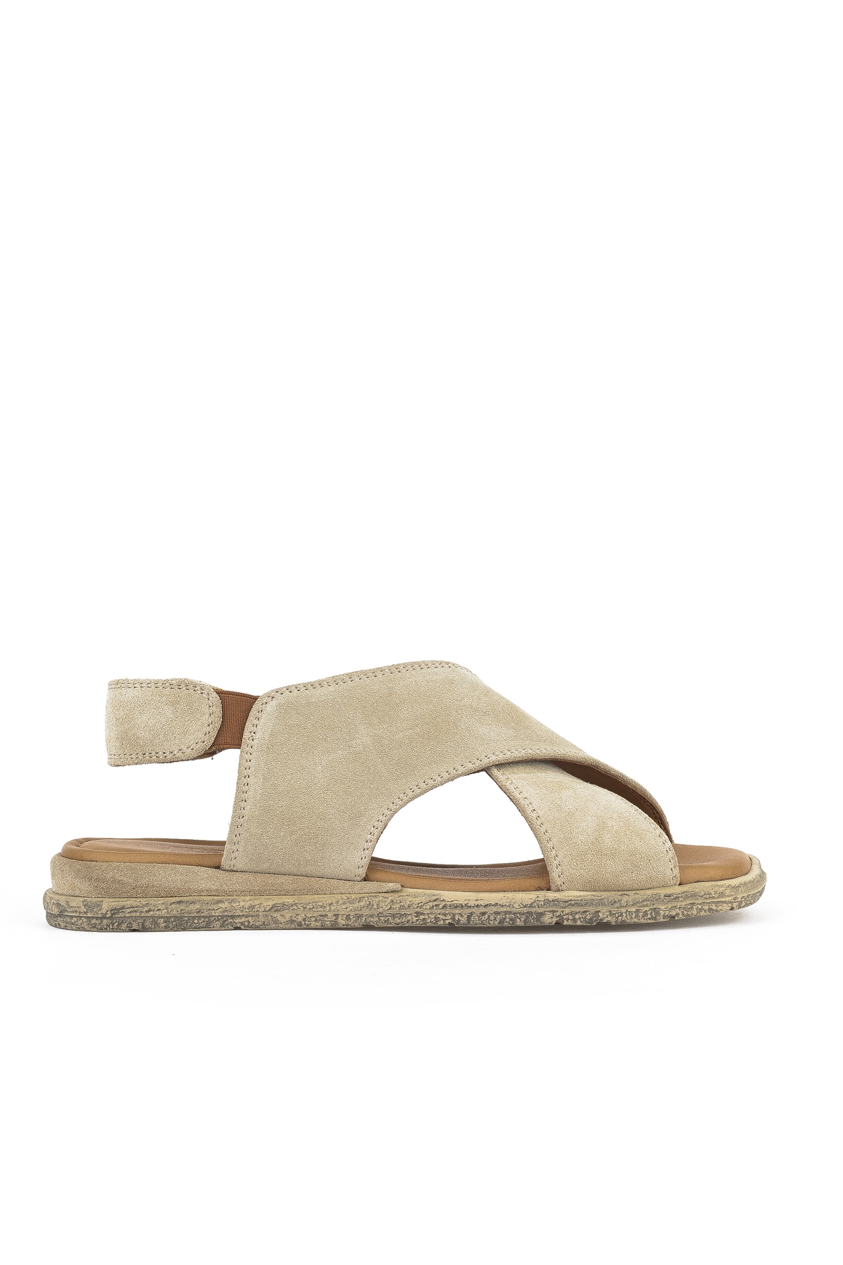 Kadın Hakiki Deri Sandalet 1511047Z706 Bej - Görsel 2