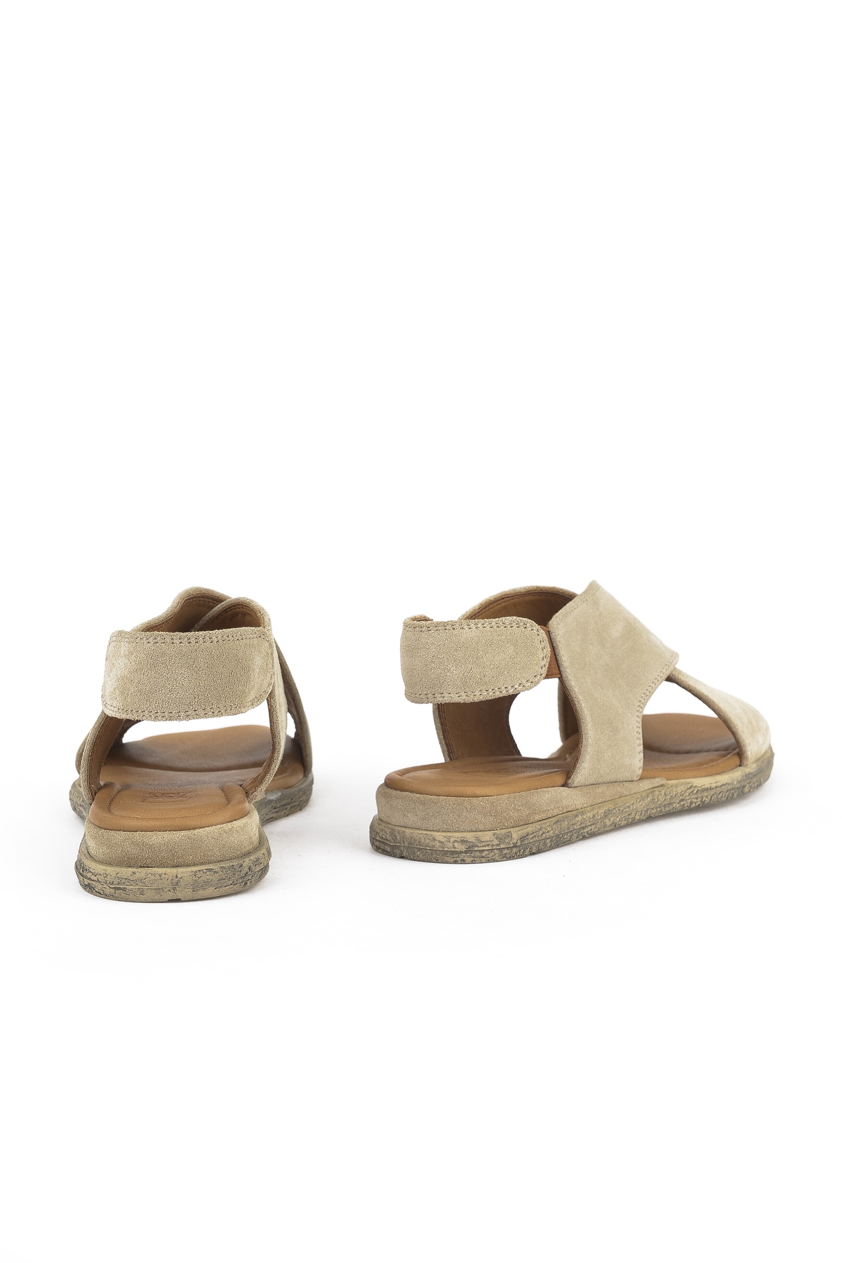 Kadın Hakiki Deri Sandalet 1511047Z706 Bej - Görsel 4