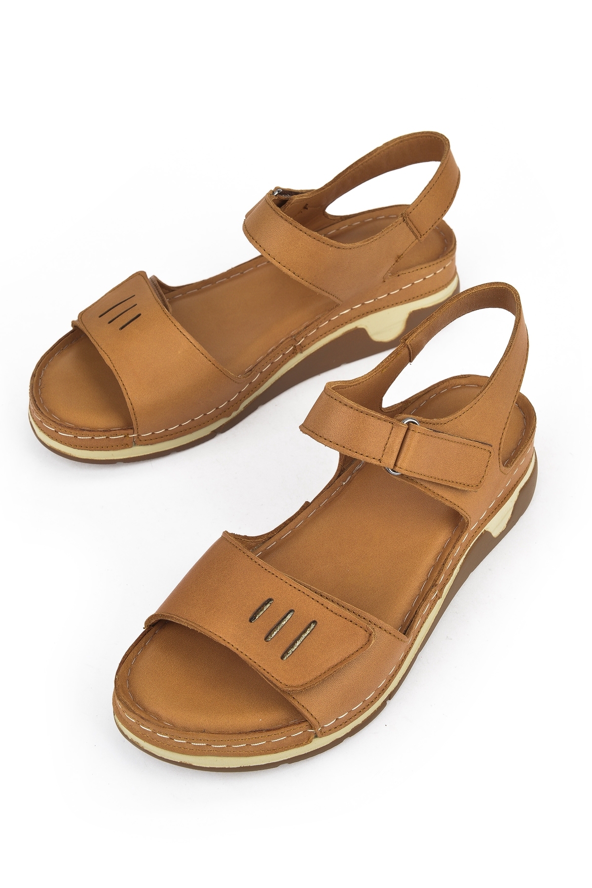 Kadın Hakiki Deri Sandalet 1511008Z22 Taba - Görsel 6