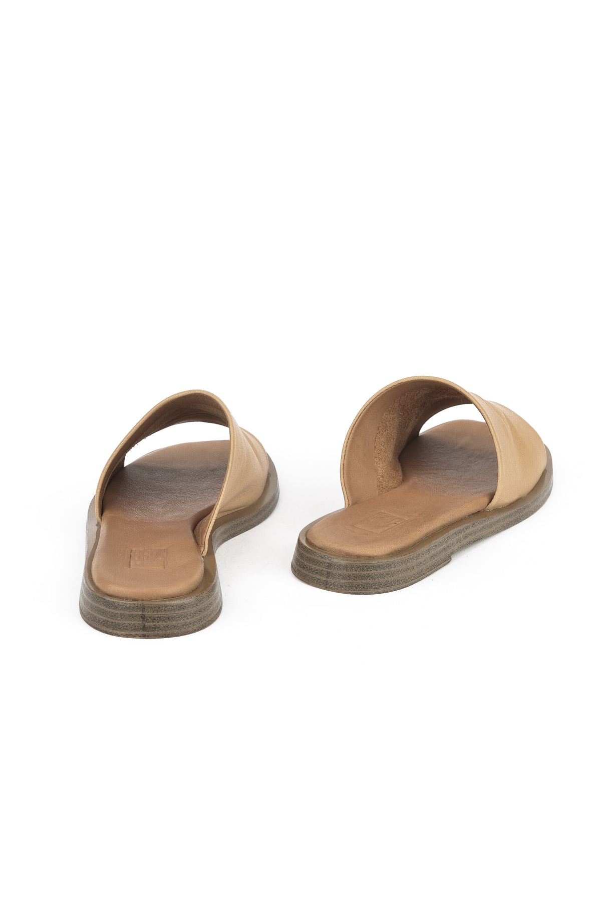 Hakiki Deri Kadın Terlik 1511033ZFATOU Nude - Görsel 4