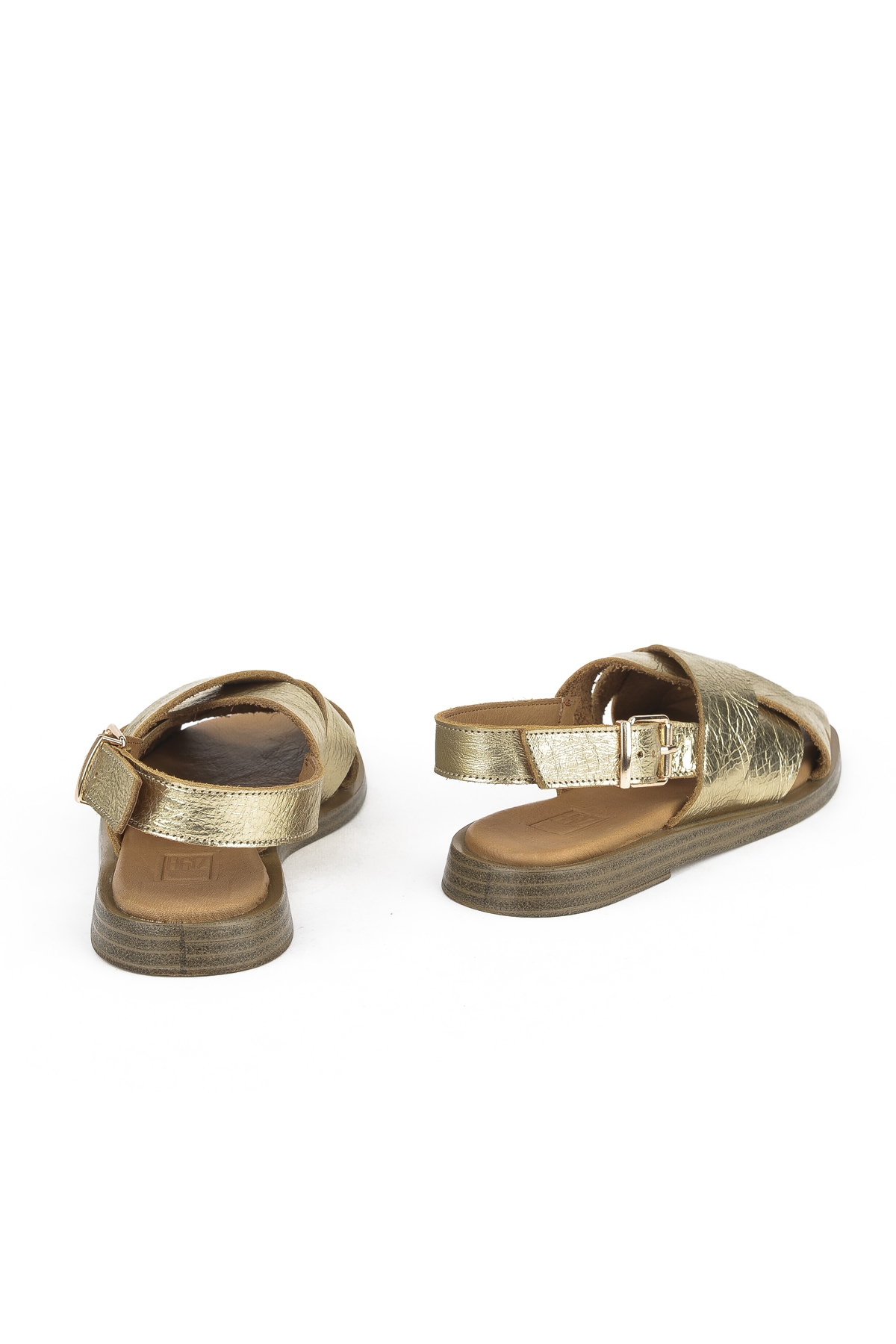 Hakiki Deri Kadın Sandalet 1511033Z25014 Gold - Görsel 4