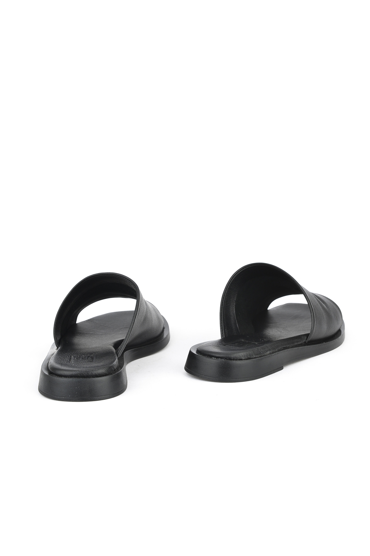 Hakiki Deri Kadın Terlik 1511033ZFATOU Siyah - Görsel 4