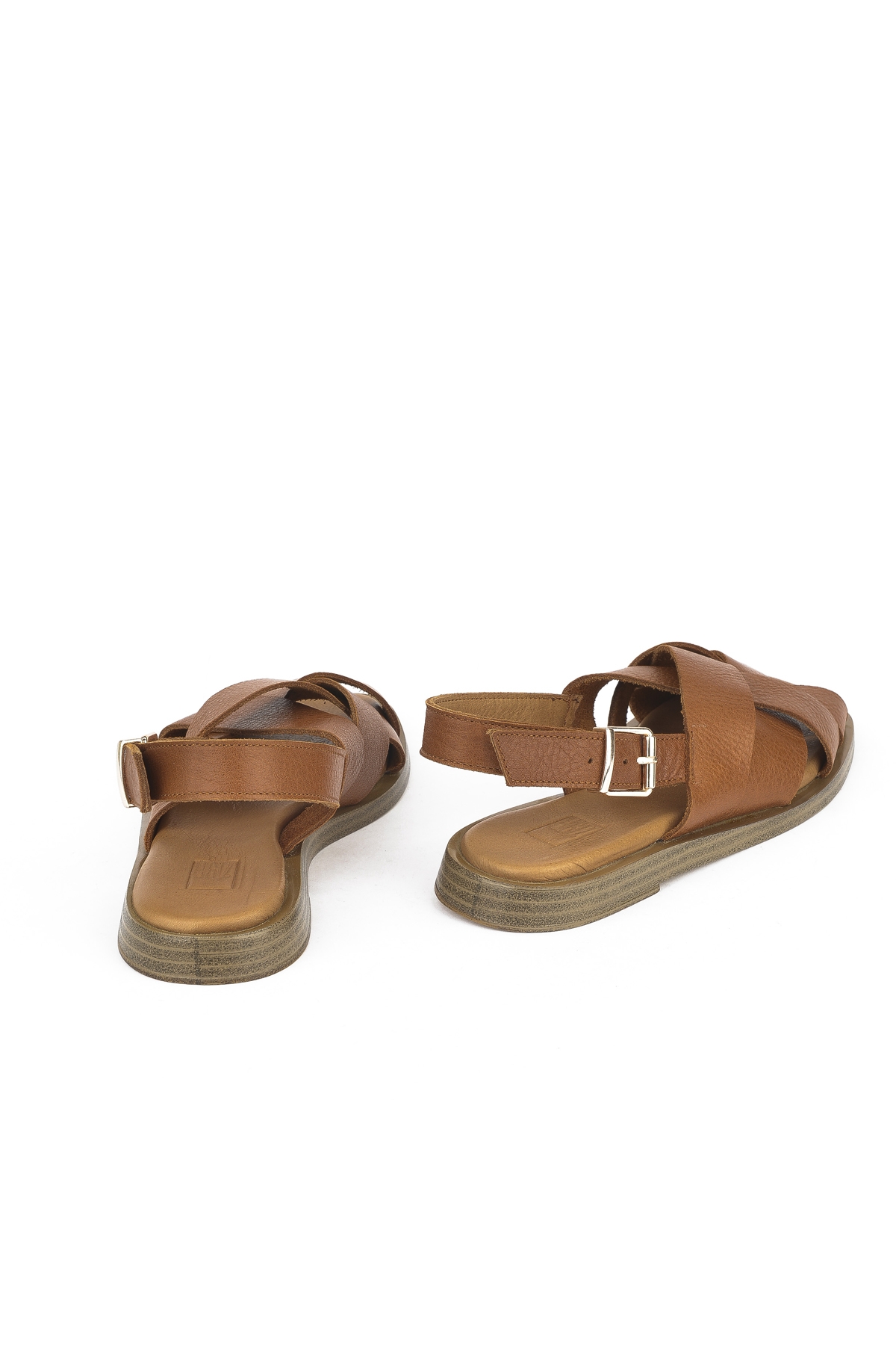 Hakiki Deri Kadın Sandalet 1511033Z25014 Taba - Görsel 4