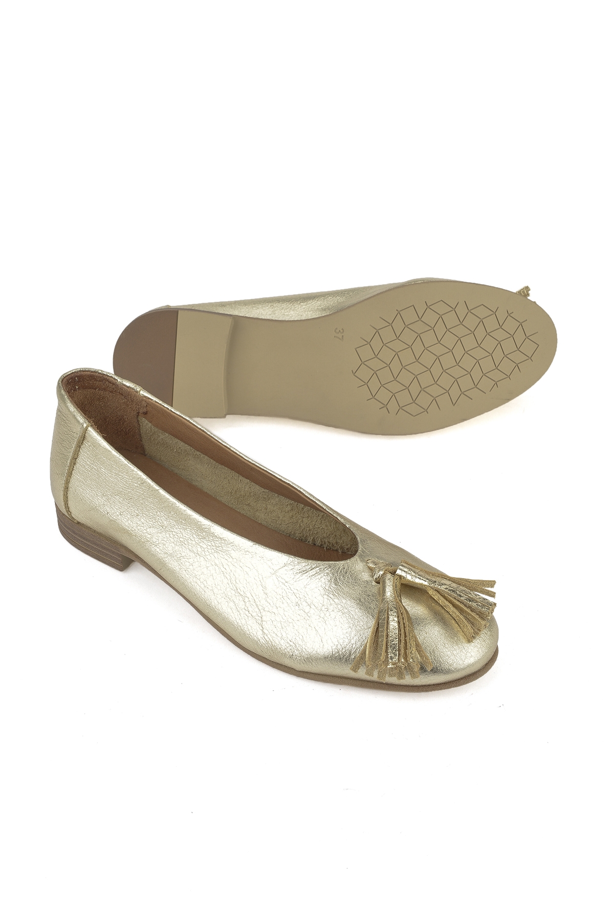 Hakiki Deri Kadın Babet 1511033Z2145 Gold - Görsel 5