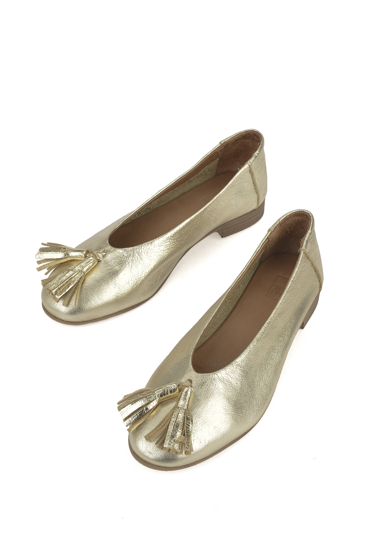 Hakiki Deri Kadın Babet 1511033Z2145 Gold - Görsel 6