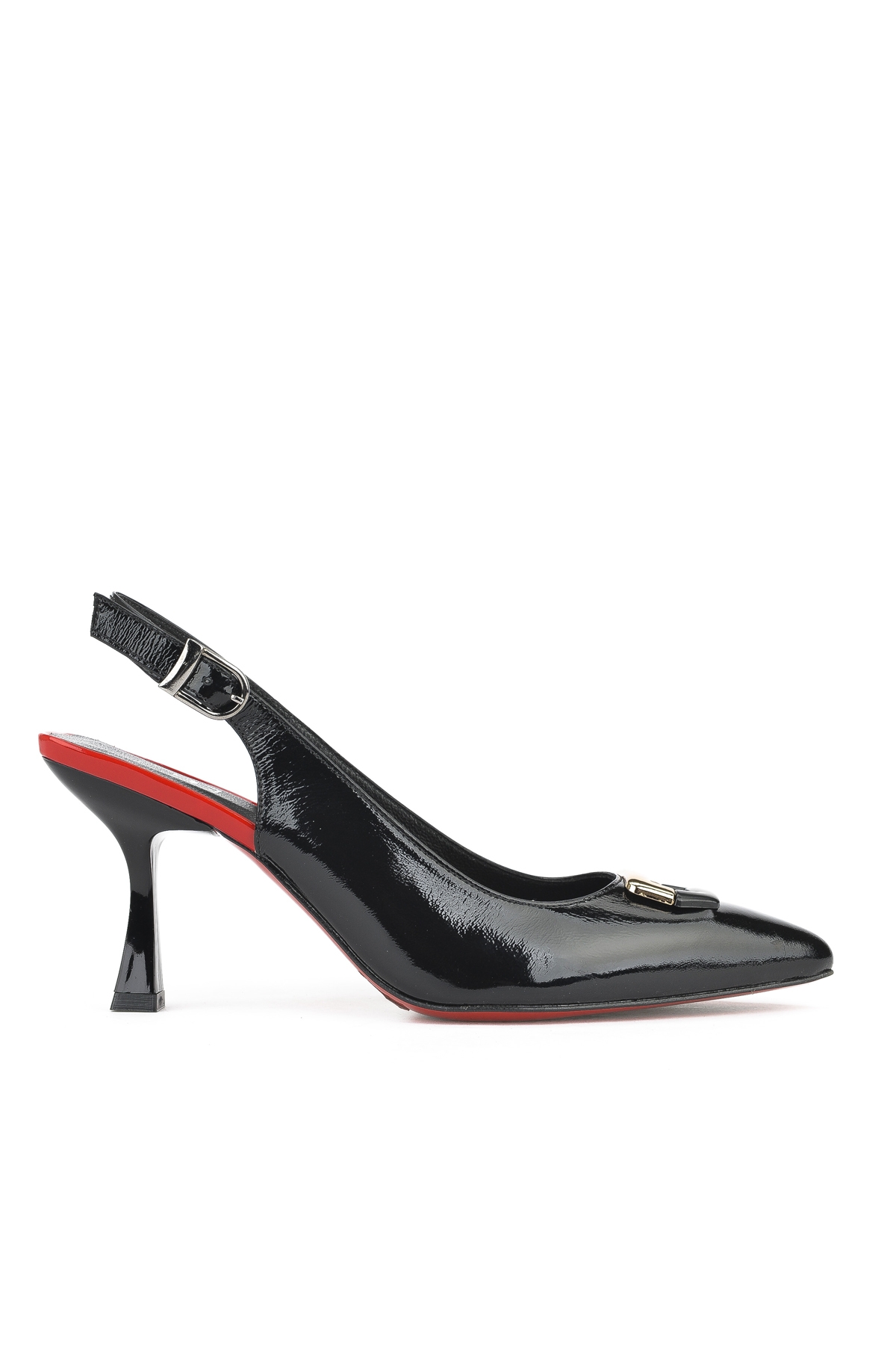 Kadın Hakiki Deri Topuklu Ayakkabı 1511030Z2430 Siyah - Görsel 2