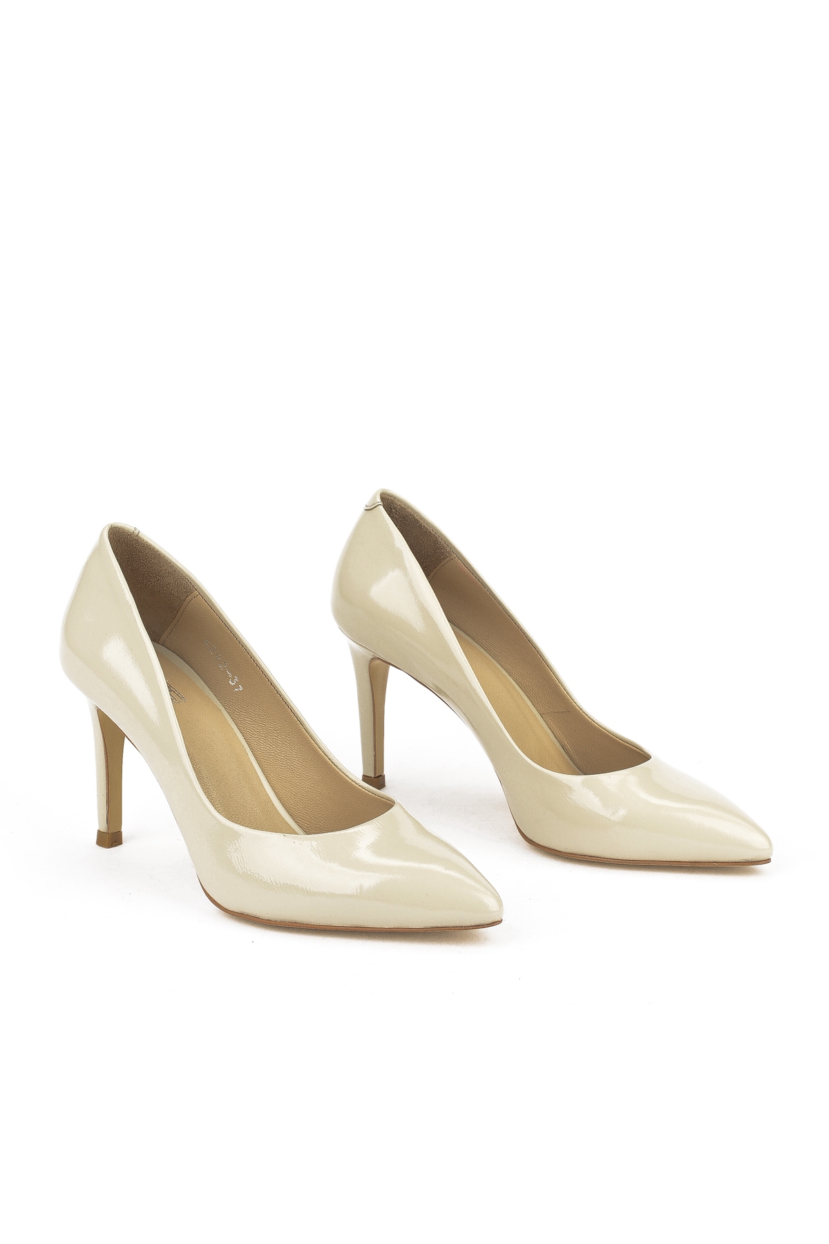Kadın Hakiki Deri Topuklu Ayakkabı 1511030Z42922 Bej - Görsel 3