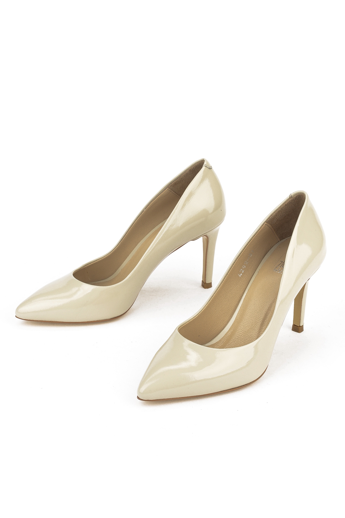 Kadın Hakiki Deri Topuklu Ayakkabı 1511030Z42922 Bej - Görsel 5