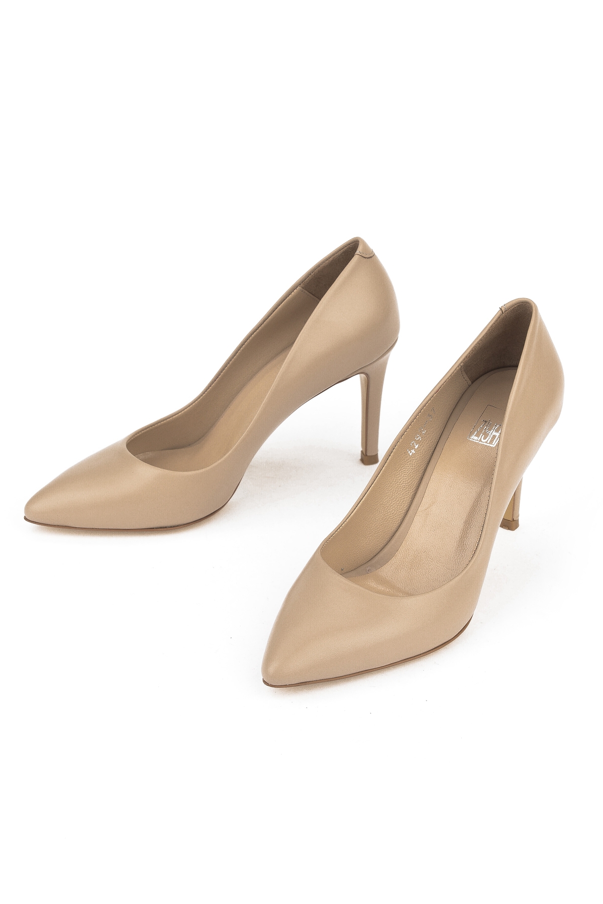 Kadın Hakiki Deri Topuklu Ayakkabı 1511030Z4292 Cappuccino - Görsel 5