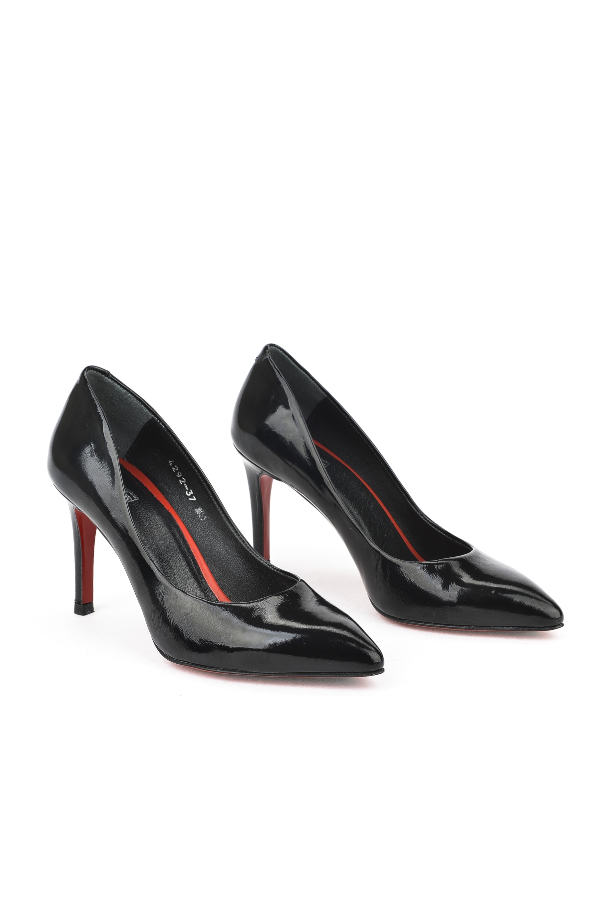 Kadın Hakiki Deri Topuklu Ayakkabı 1511030Z42922 Siyah - Görsel 3