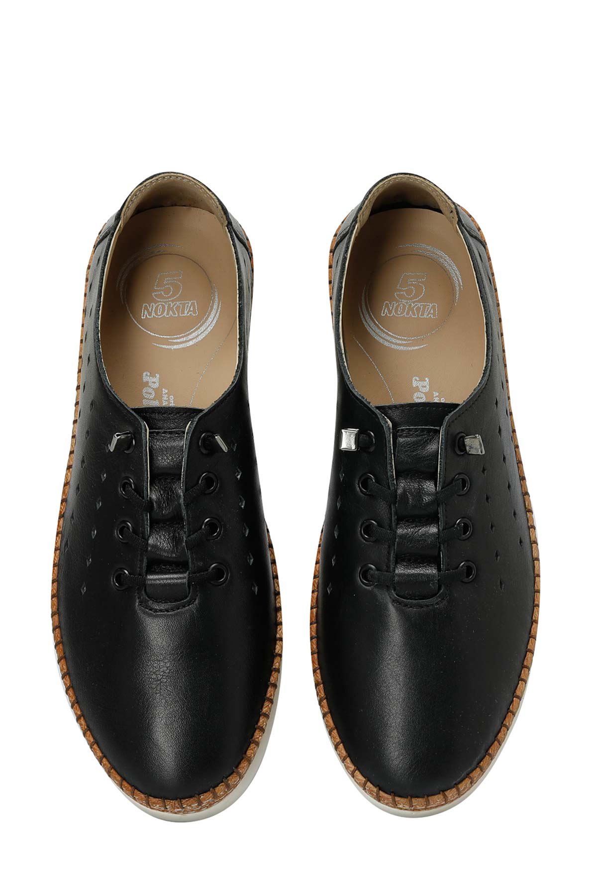 Polaris 5 Nokta 104039.Z5FX Siyah Kadın Düz Ayakkabı - Görsel 5