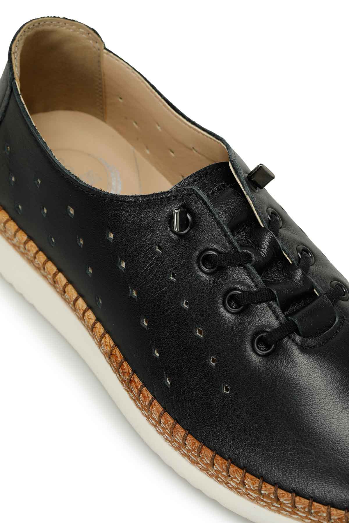 Polaris 5 Nokta 104039.Z5FX Siyah Kadın Düz Ayakkabı - Görsel 8