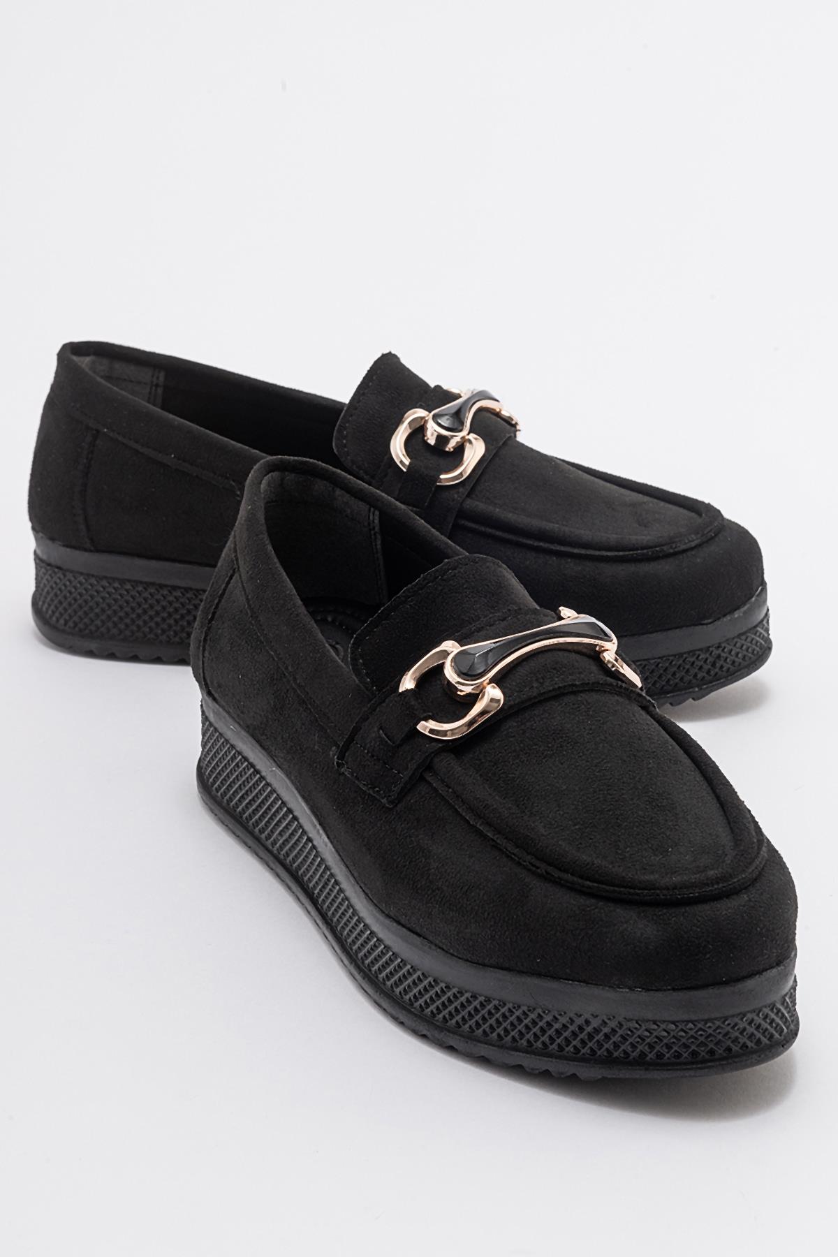 Kadın Tokalı Ayakkabı SİYAH SÜET - Görsel 2