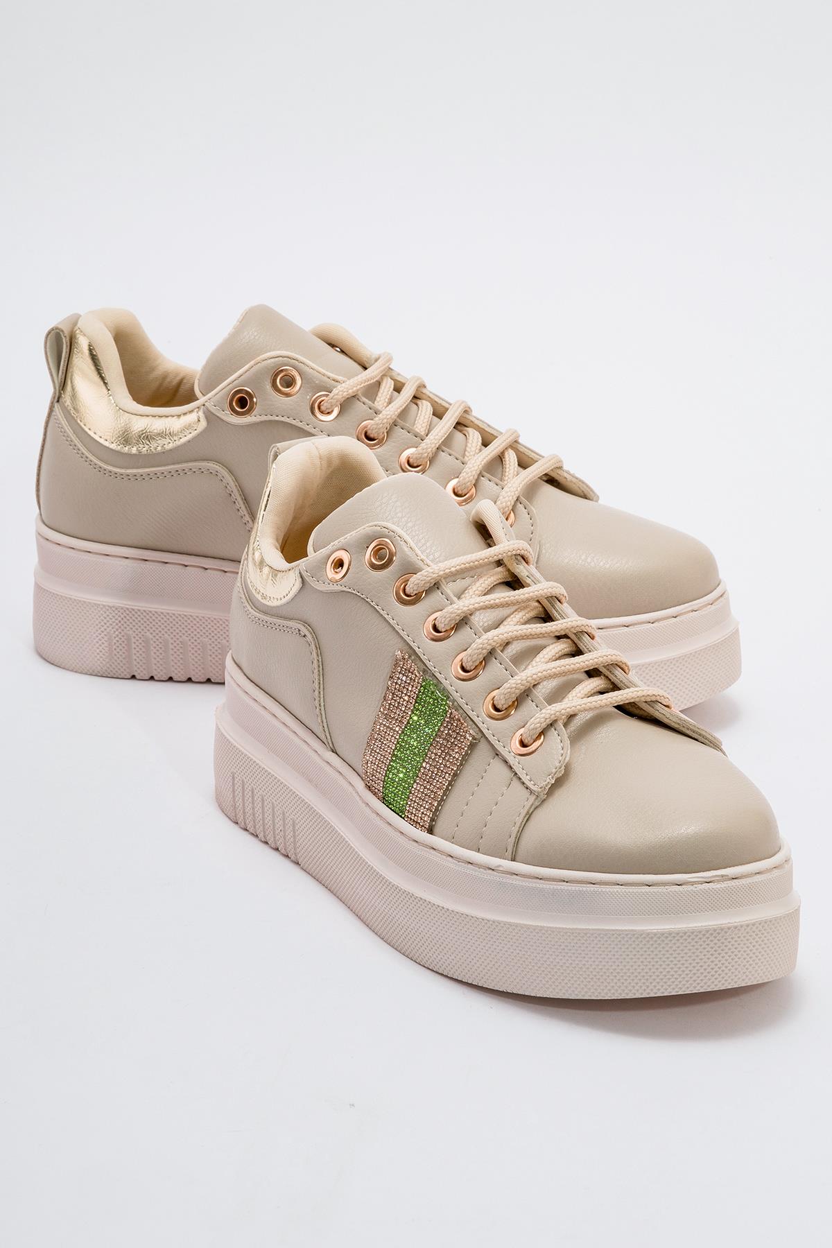 Kaydırmaz Kadın Spor Ayakkabı TEN CİLT - Görsel 2