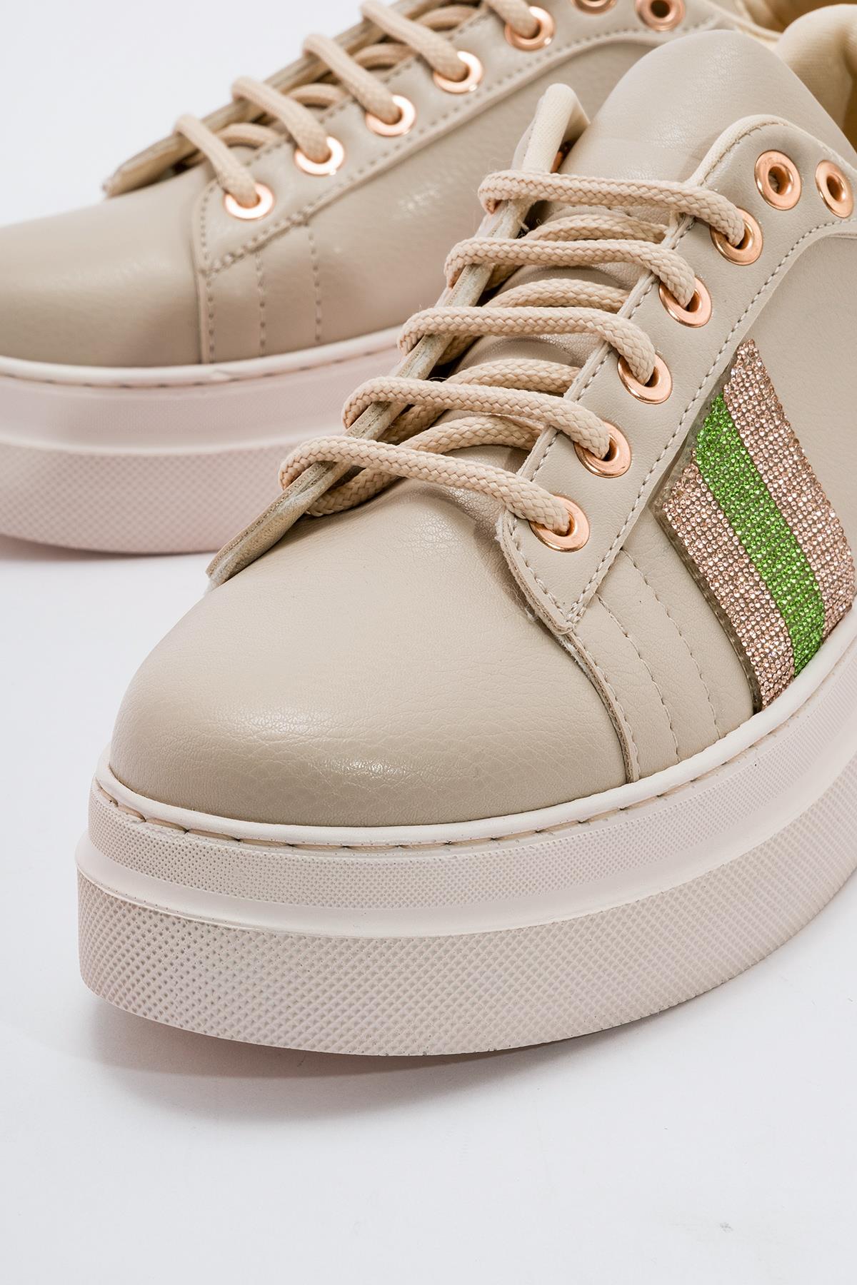 Kaydırmaz Kadın Spor Ayakkabı TEN CİLT - Görsel 4