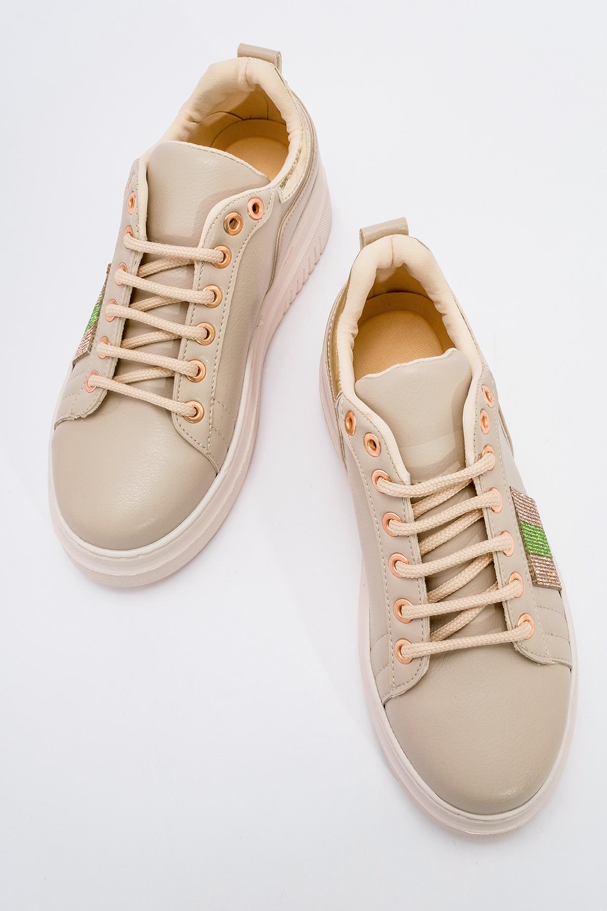 Kaydırmaz Kadın Spor Ayakkabı TEN CİLT - Görsel 6