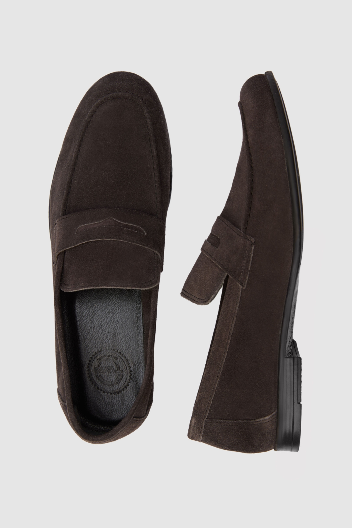 Antrasit Deri Makosen Ayakkabi - Görsel 6