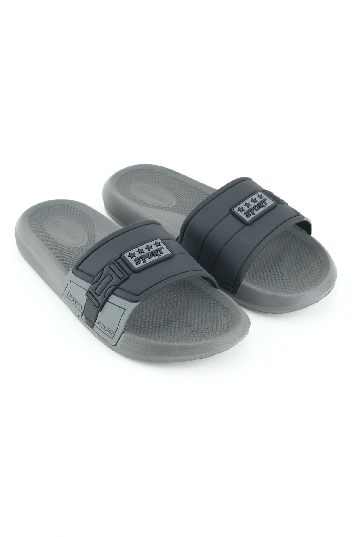 Sport Erkek Yazlık PU Islak Zemine Uygun Günlük Ev Banyo Bahçe Havuz Terlik - Görsel 4