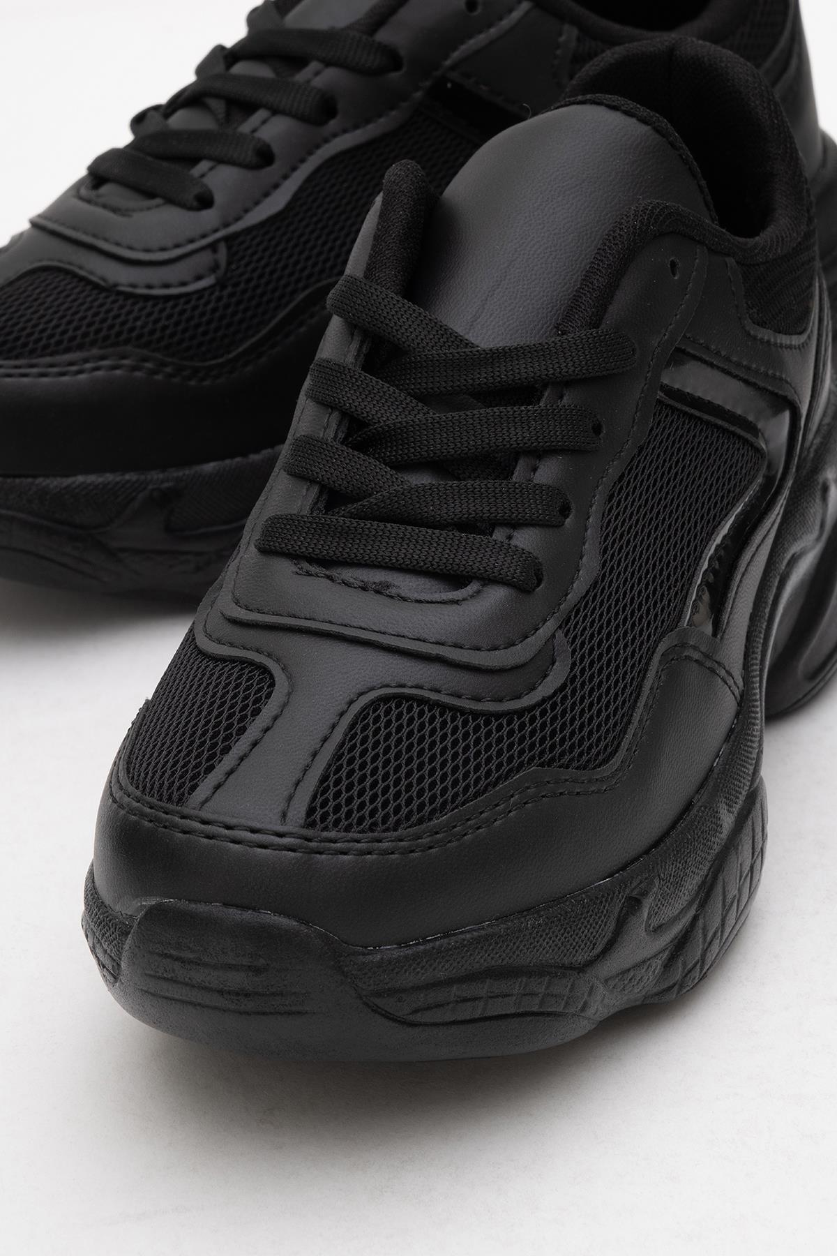 Kadın Anorak Spor Ayakkabı SİYAH SİYAH - Görsel 4