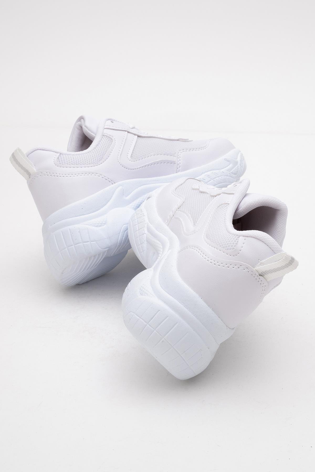 Kadın Anorak Spor Ayakkabı BEYAZ BEYAZ - Görsel 5