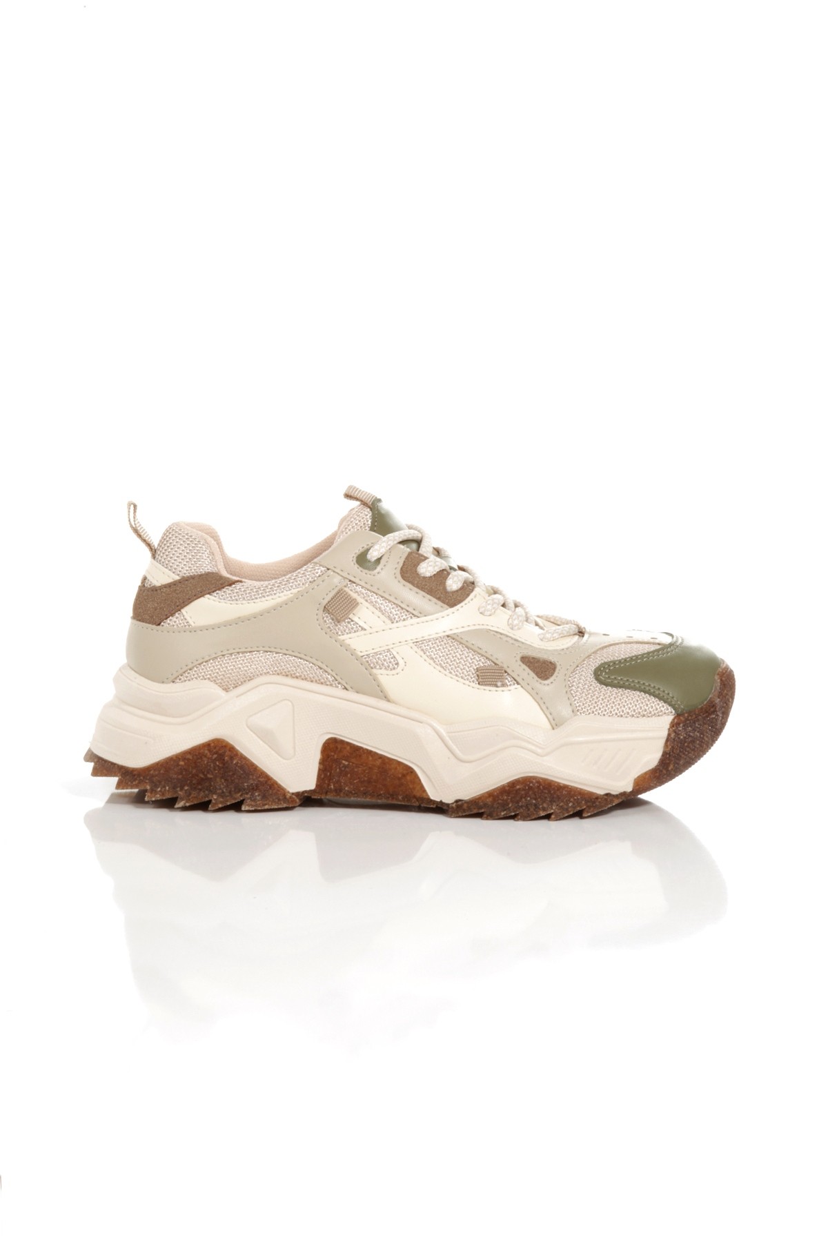 Muca Krem Yeşil Sneaker Günlük Spor Ayakkabı - Görsel 6