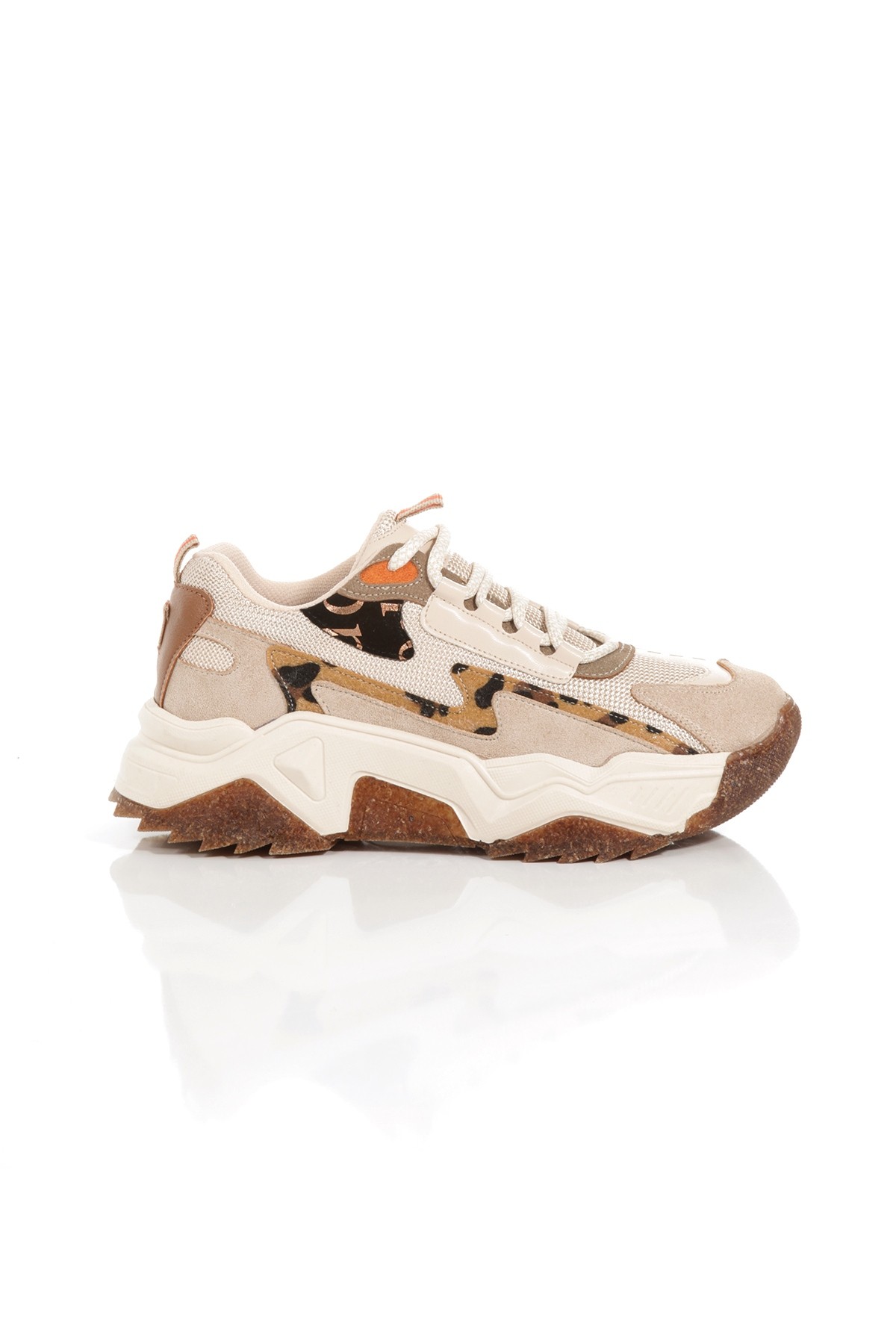 Leo Ten Leopar Sneaker Günlük Kadın Spor Ayakkabı - Görsel 5