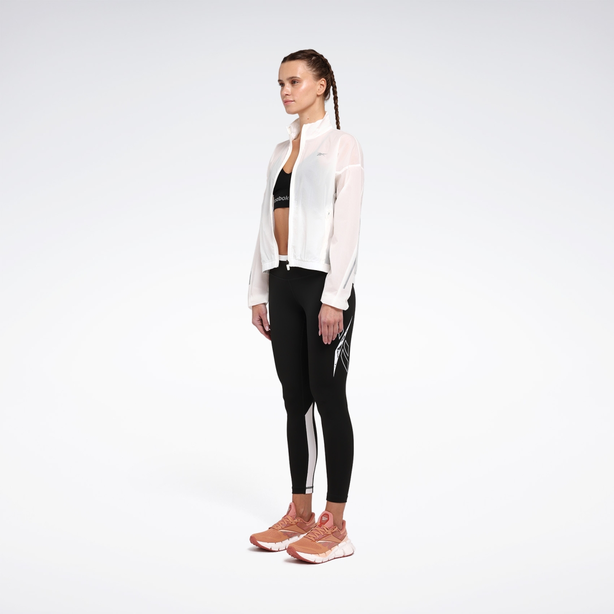 Reebok SPEED WOVEN JACKET Ekru Kadın Ceket