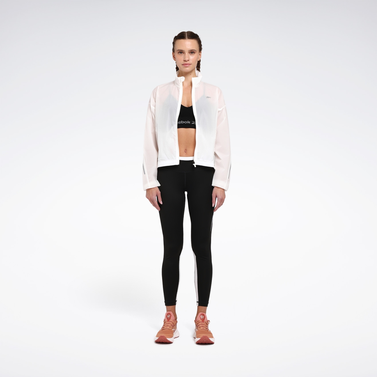 Reebok SPEED WOVEN JACKET Ekru Kadın Ceket