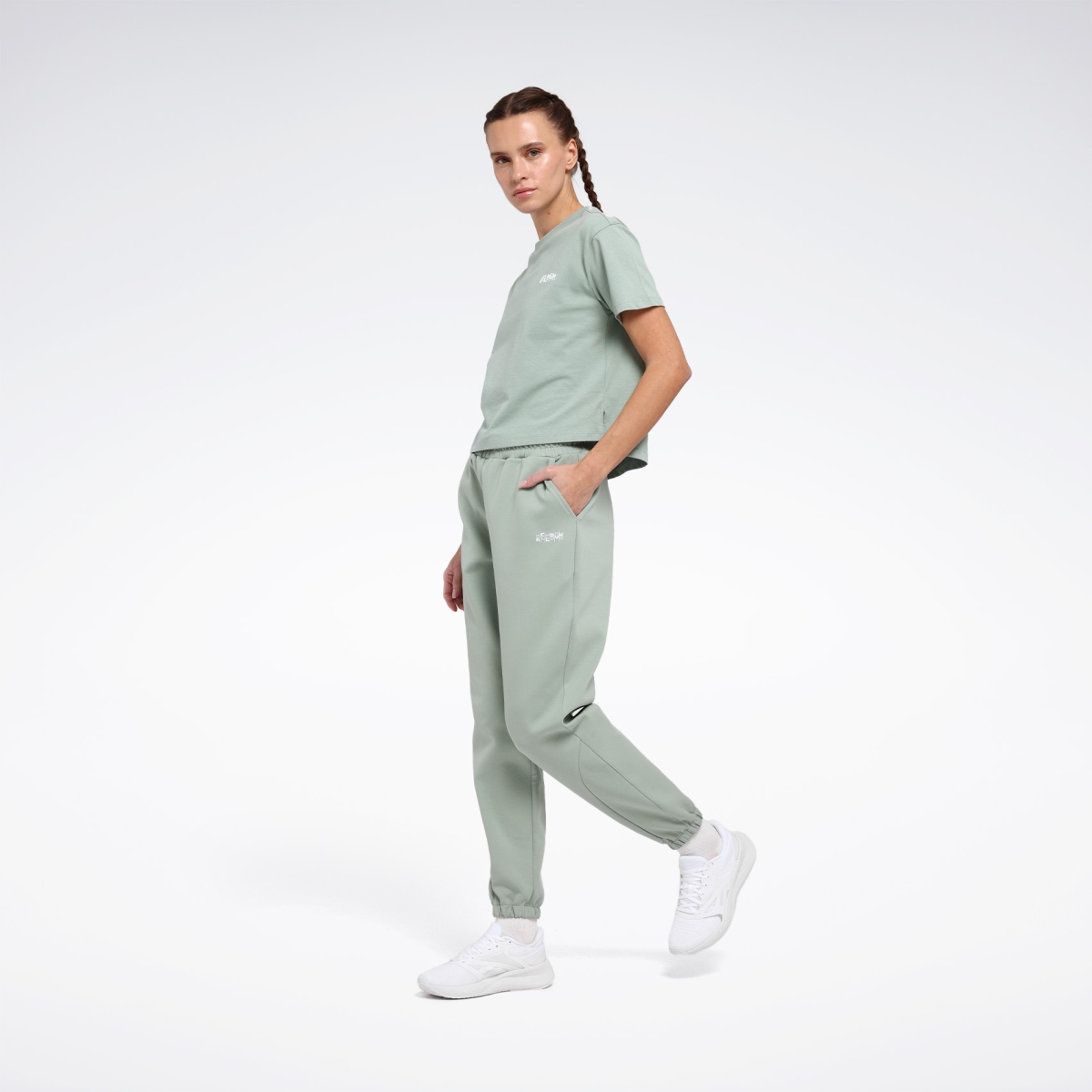 Reebok RUNA JOGGER Yeşil Kadın Eşofman Altı