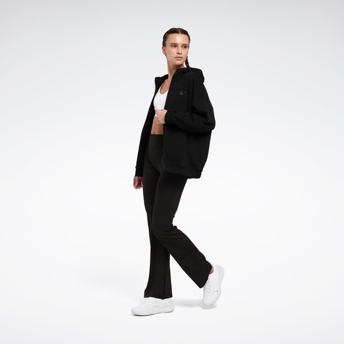 Reebok NEW ID REG FZ Siyah Kadın Eşofman Üstü