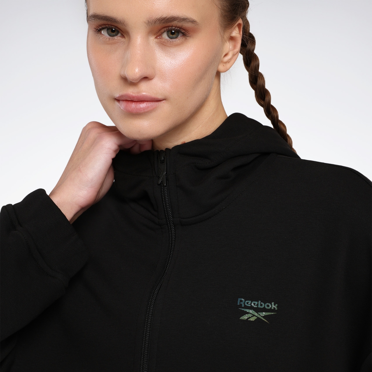 Reebok NEW ID REG FZ Siyah Kadın Eşofman Üstü