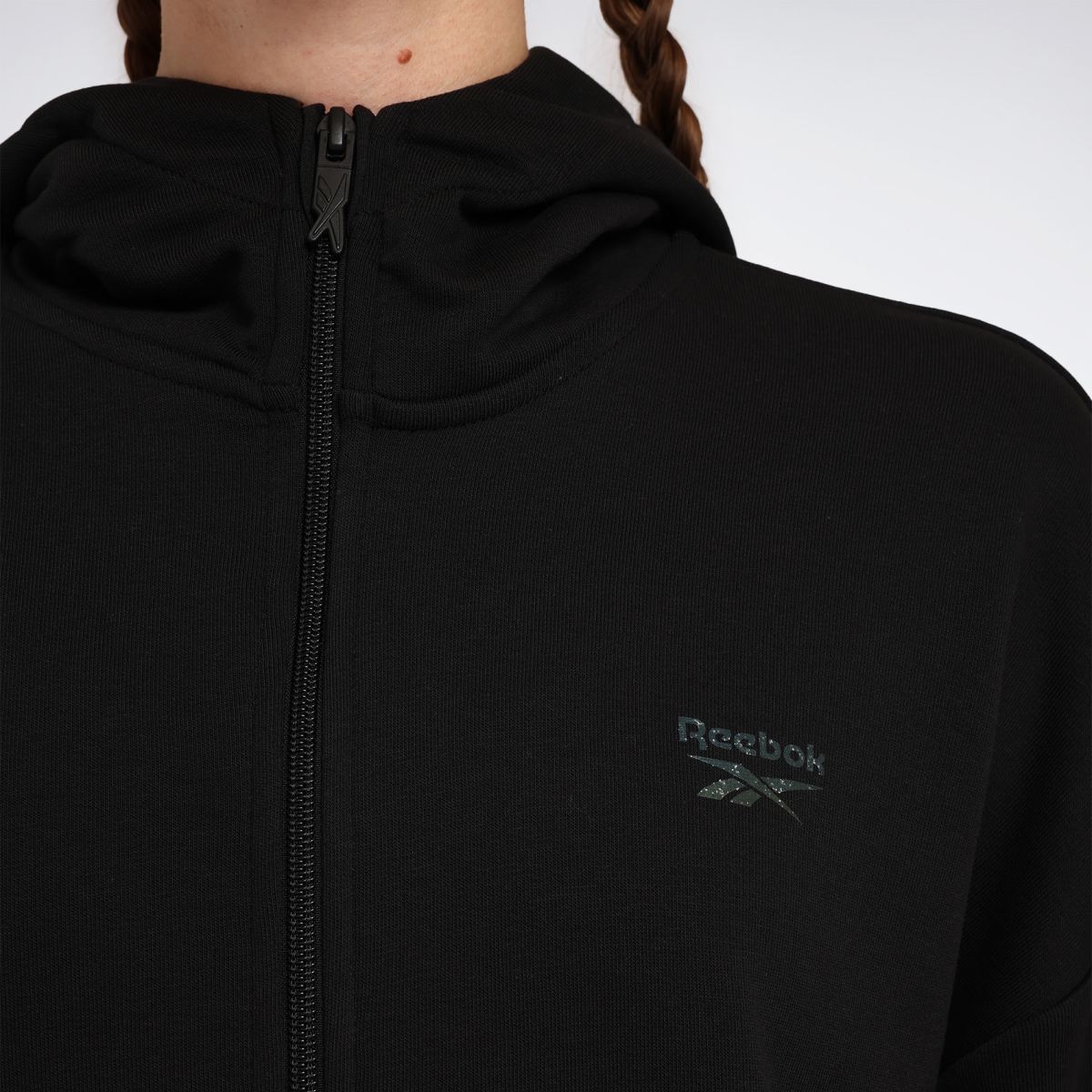 Reebok NEW ID REG FZ Siyah Kadın Eşofman Üstü