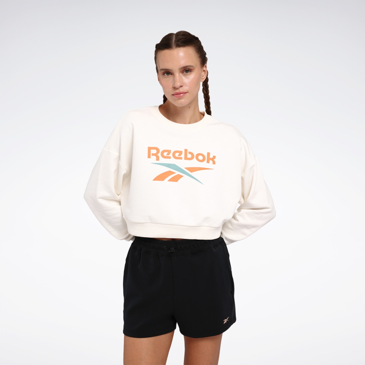 Reebok NEW ID CRP CREW Ekru Kadın Sweatshirt