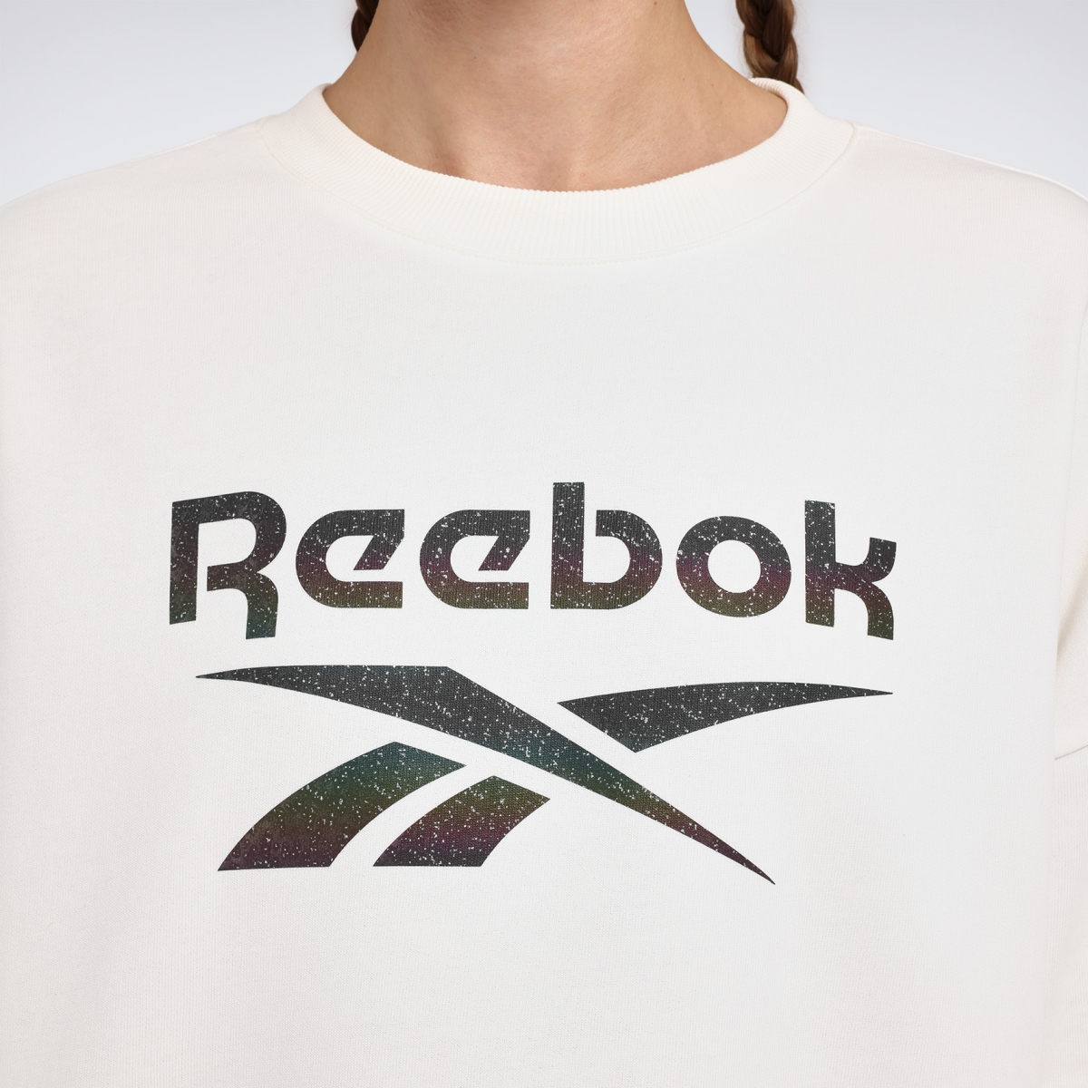 Reebok NEW ID REG CREW Ekru Kadın Sweatshirt
