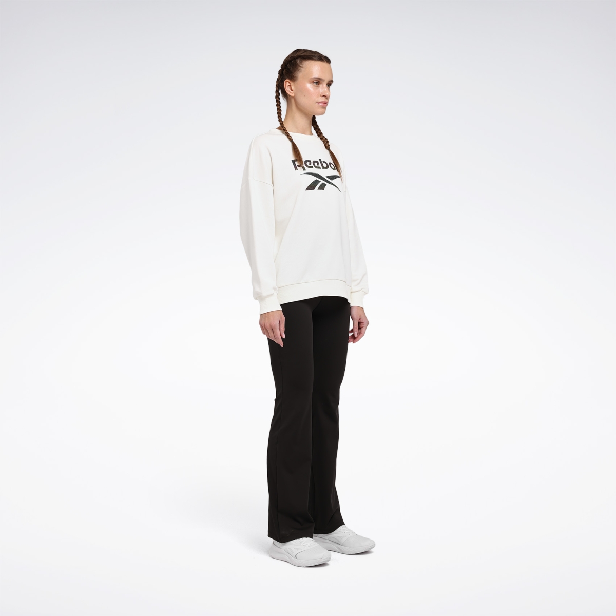 Reebok NEW ID REG CREW Ekru Kadın Sweatshirt