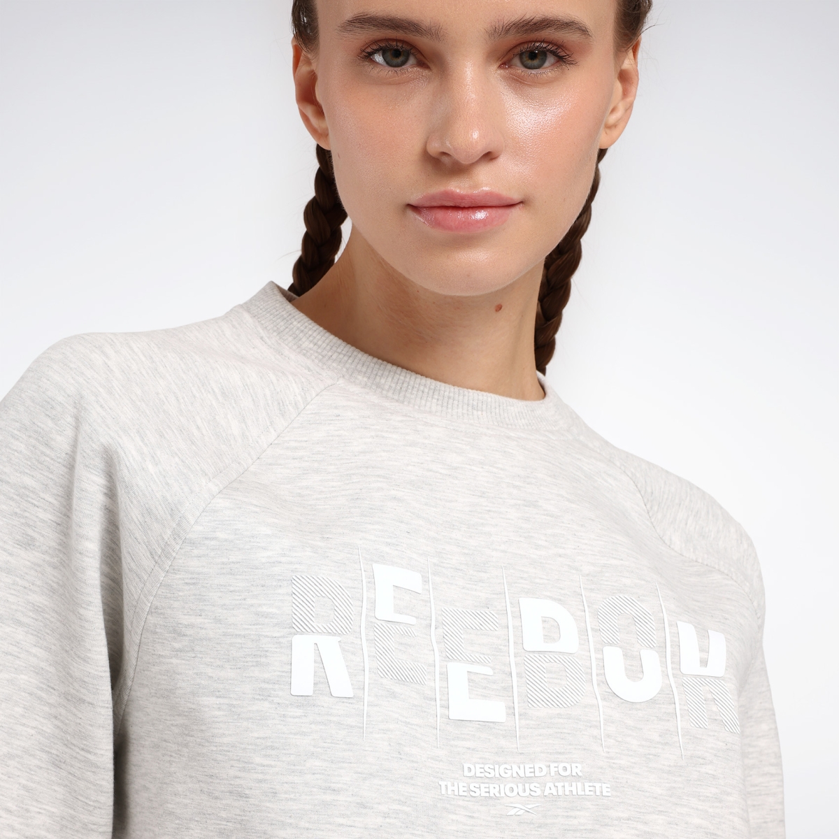 Reebok RUNA TOP Gri Kadın Sweatshirt