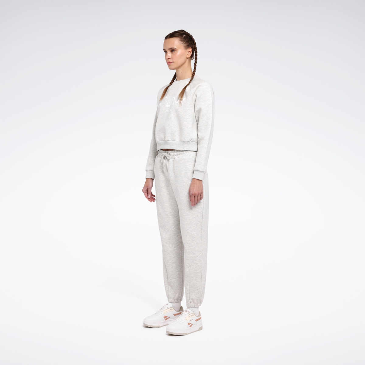 Reebok RUNA TOP Gri Kadın Sweatshirt