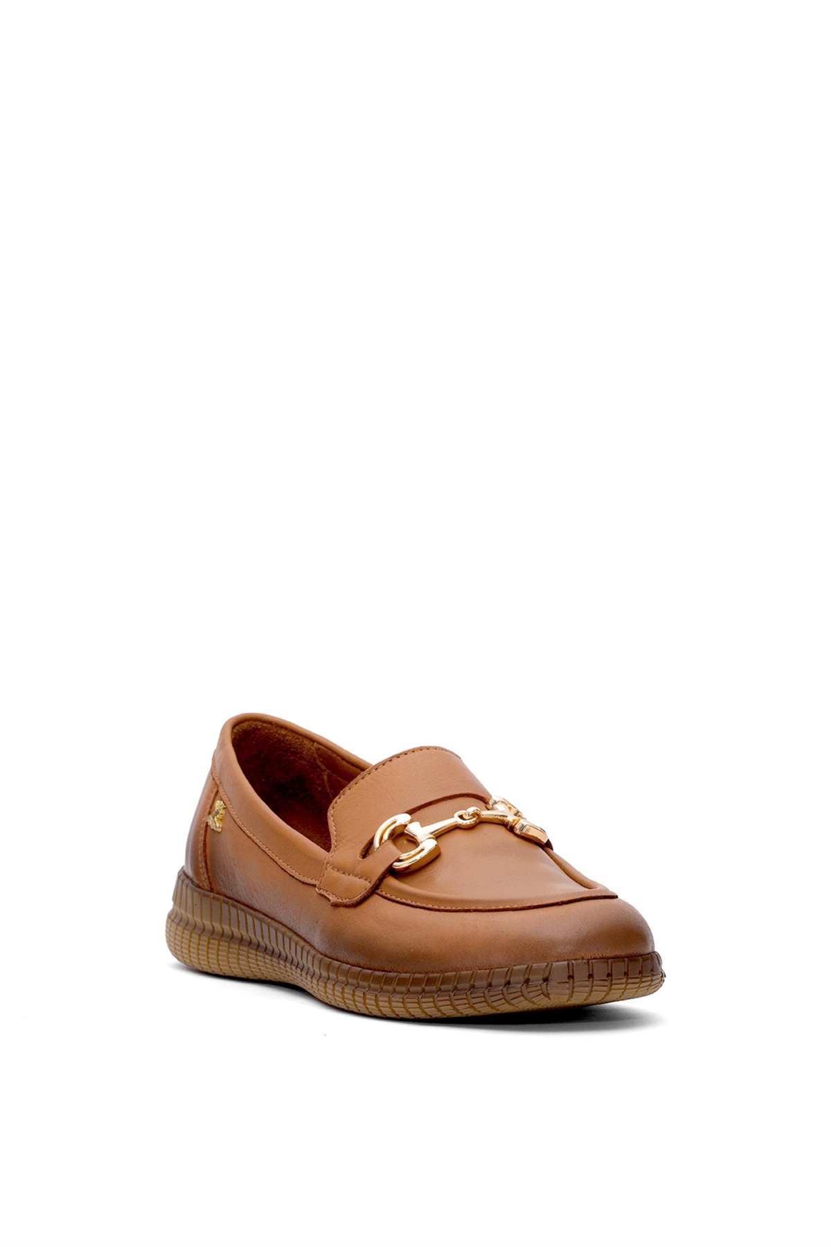 2216113Y Kadın Hakiki Deri Casual Ayakkabı Taba - Görsel 3