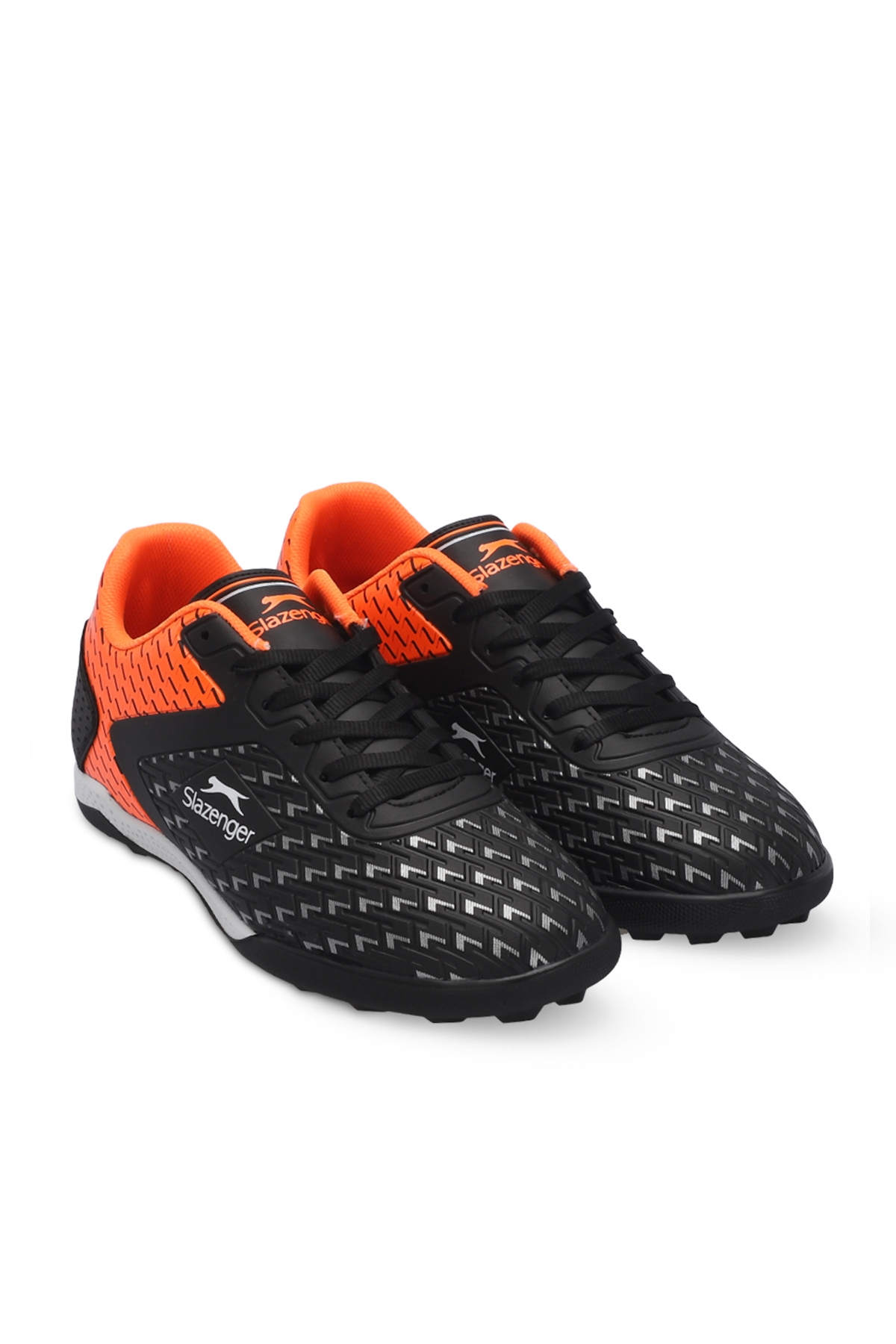 CYCLE I HS Unisex Çocuk Futbol Ayakkabı Siyah / Turuncu - Görsel 3