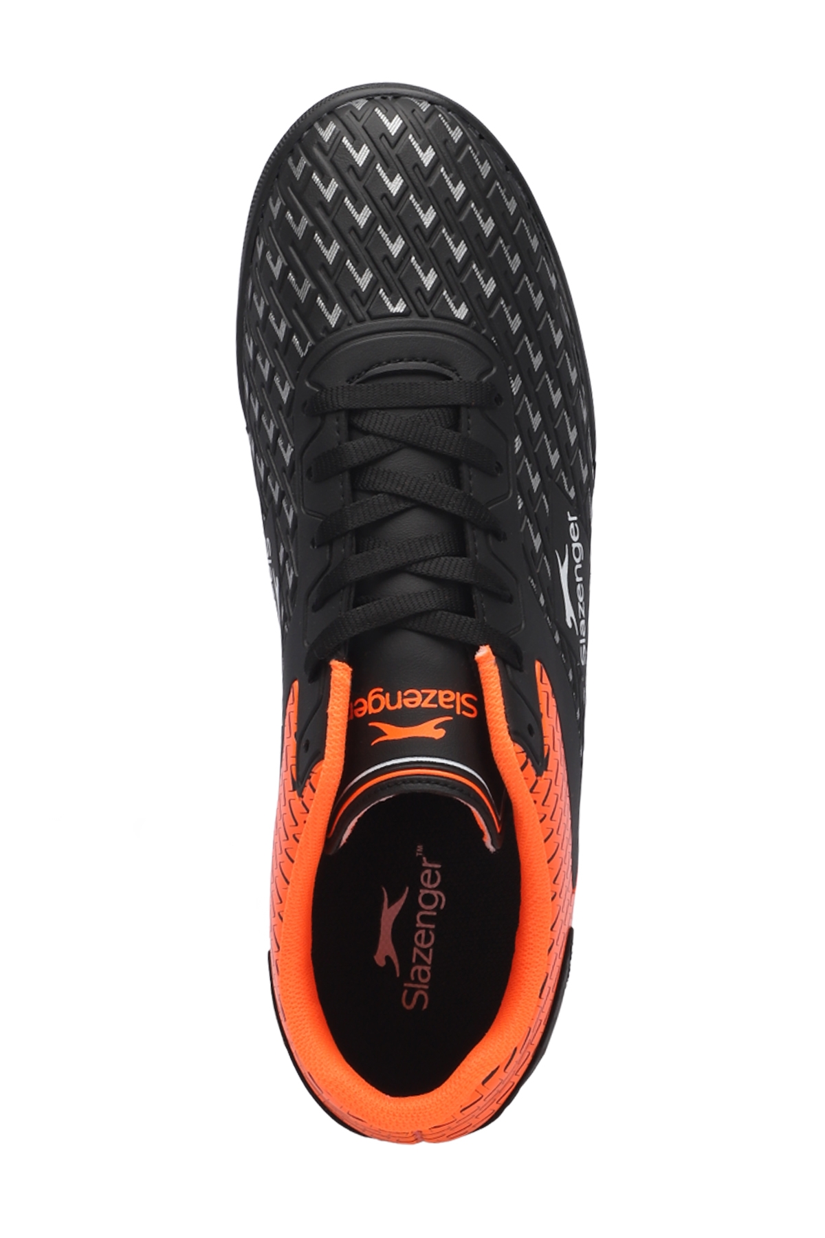 CYCLE I HS Unisex Çocuk Futbol Ayakkabı Siyah / Turuncu - Görsel 6