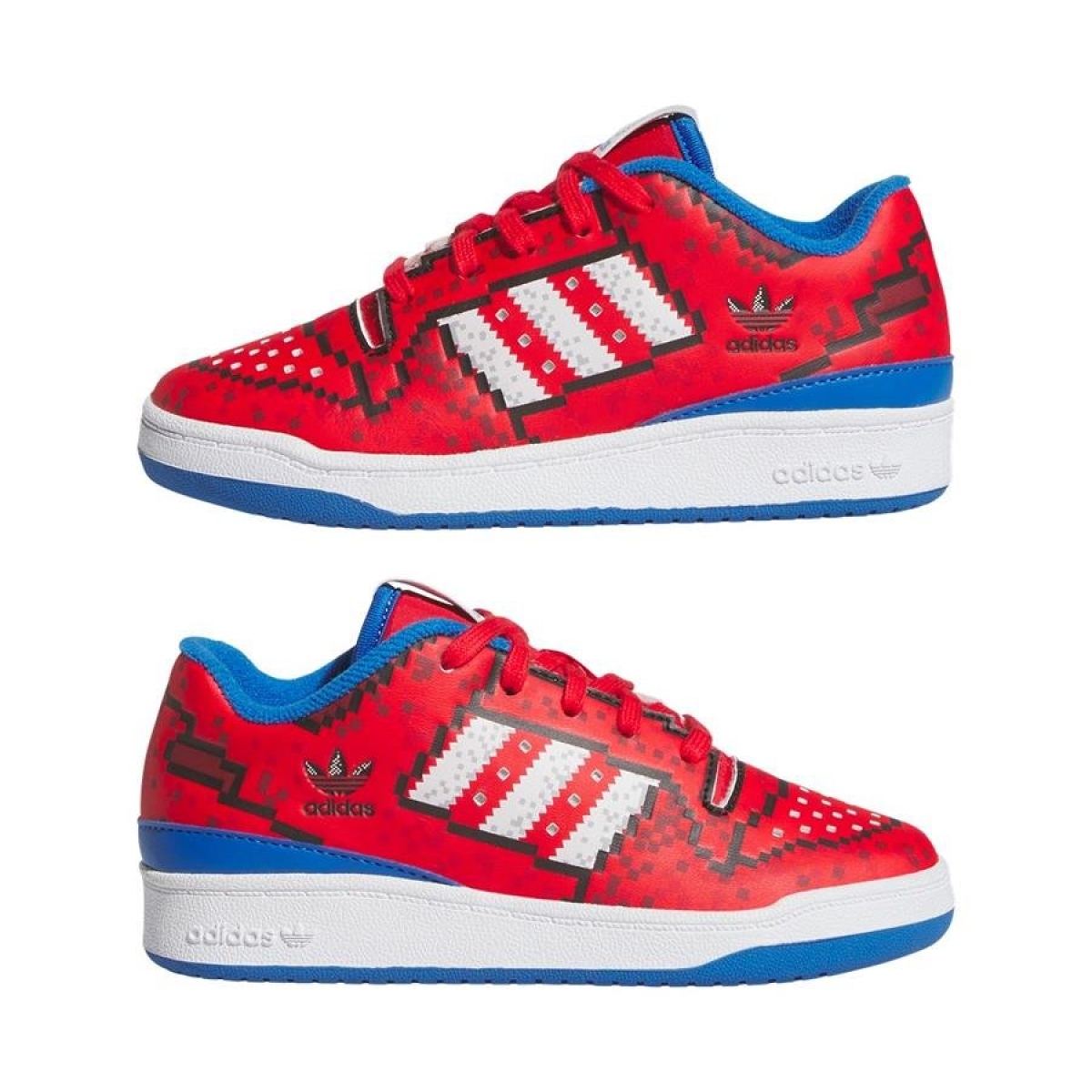 Unisex Çocuk Kırmızı Sneaker FORUM LOW CL C JI3400 - Görsel 3