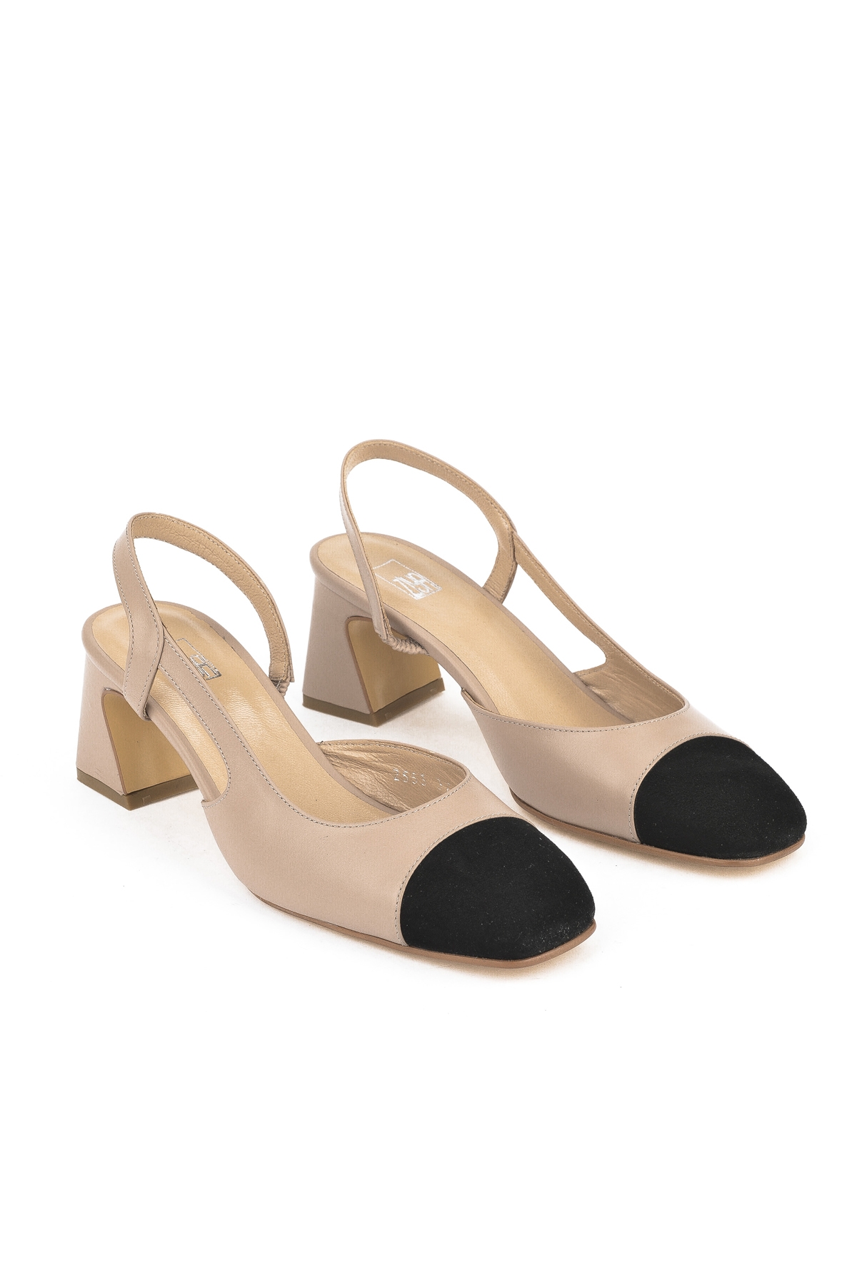 Kadın Hakiki Deri Topuklu Ayakkabı 1511030Z2553 Cappuccino - Görsel 3