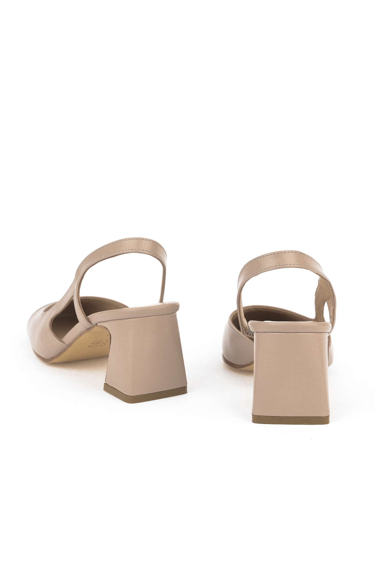 Kadın Hakiki Deri Topuklu Ayakkabı 1511030Z2553 Cappuccino - Görsel 4