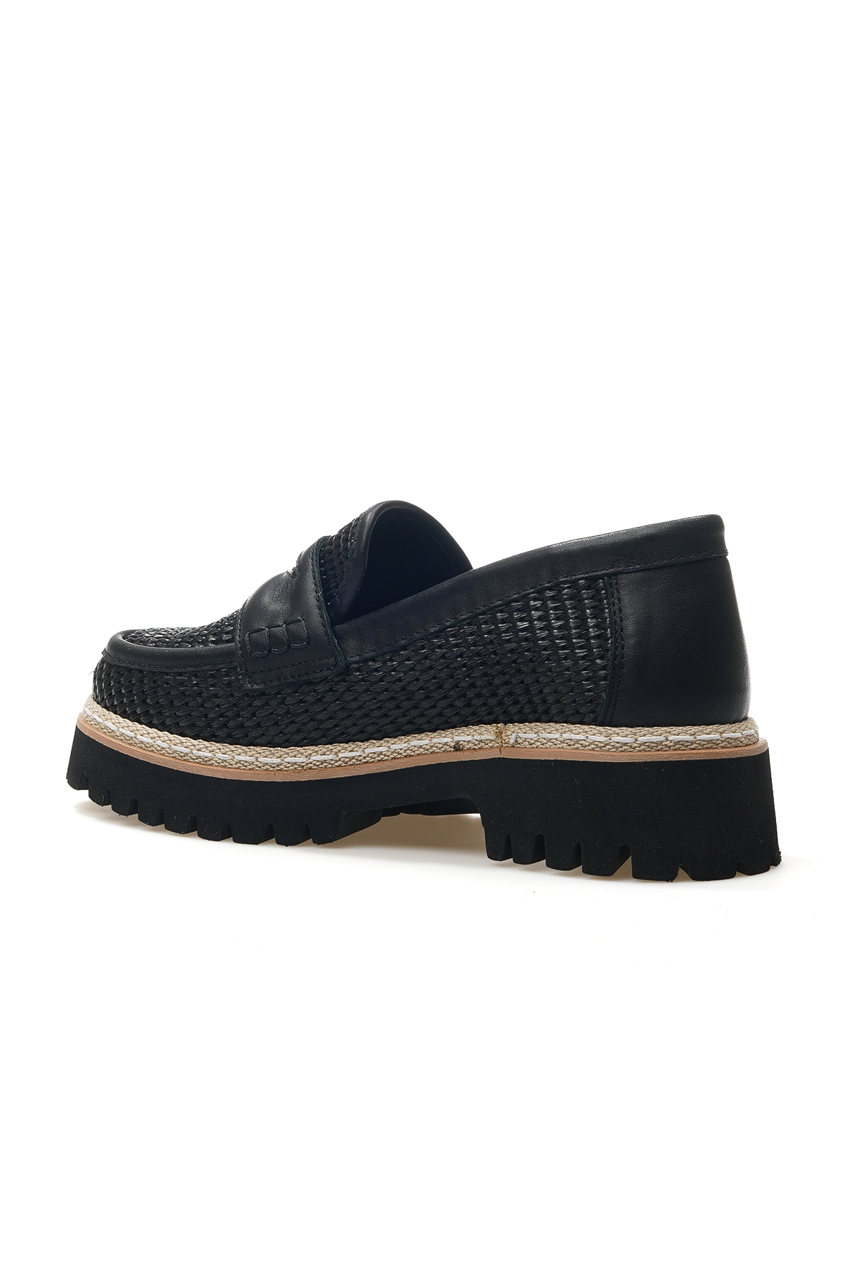 Kadın Hakiki Deri Günlük Ayakkabı 25y D25ya-3660 Z Siyah - Görsel 4