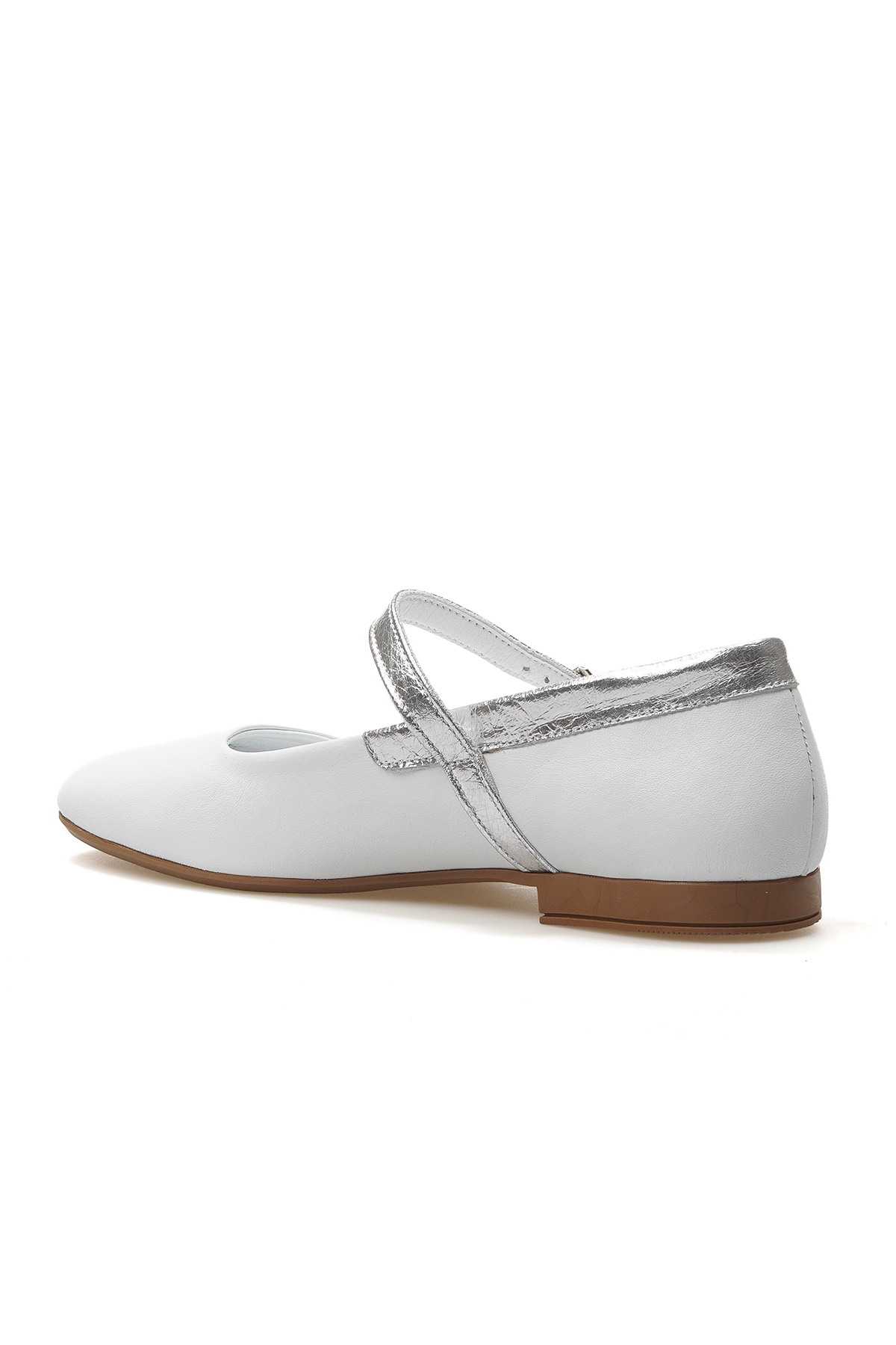 Kadın Hakiki Deri Günlük Babet 25y D25ya-7145 Z Beyaz - Görsel 4